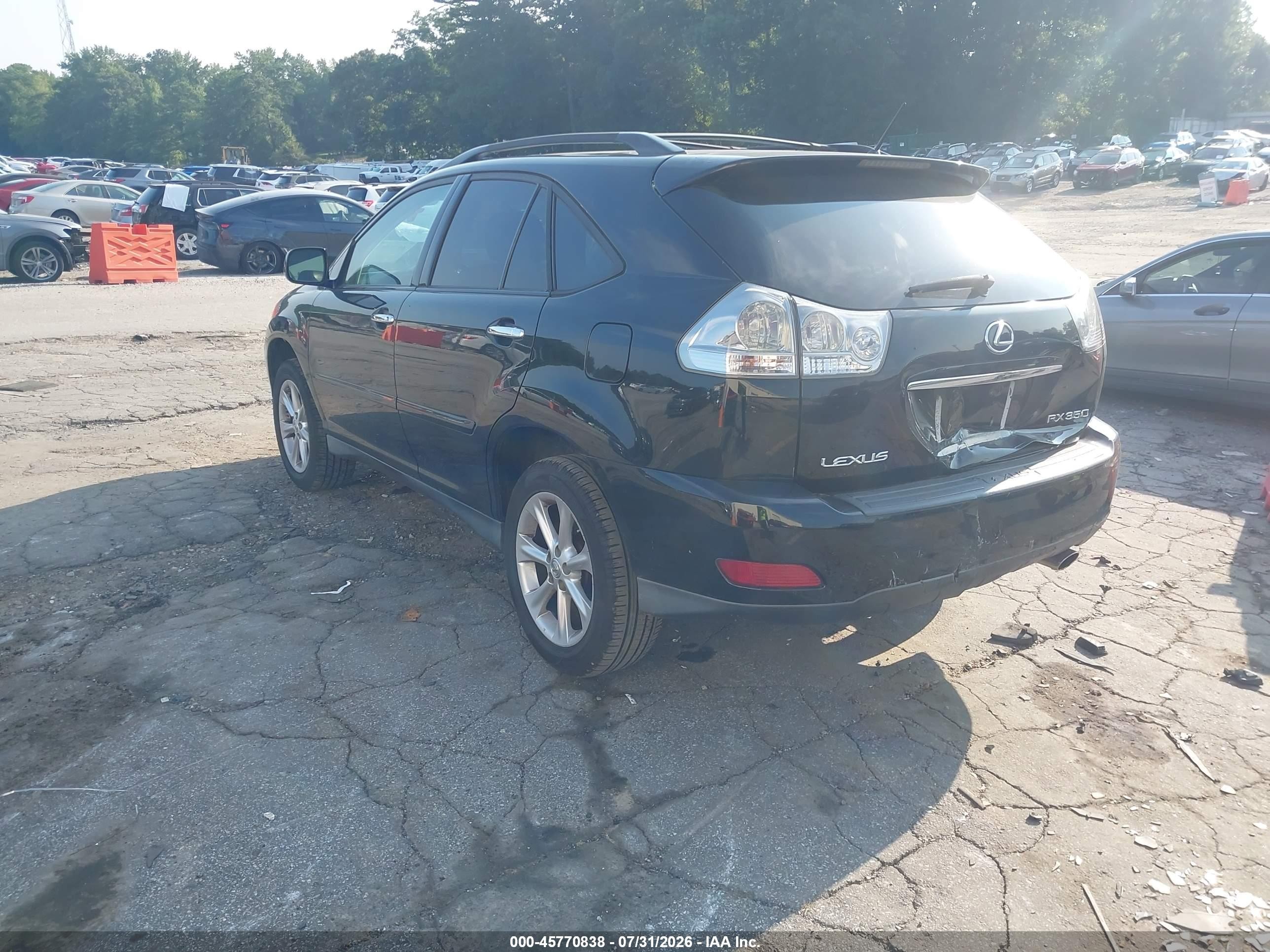 2009 Lexus Rx 350   Black vin: 2T2GK31U19C080063