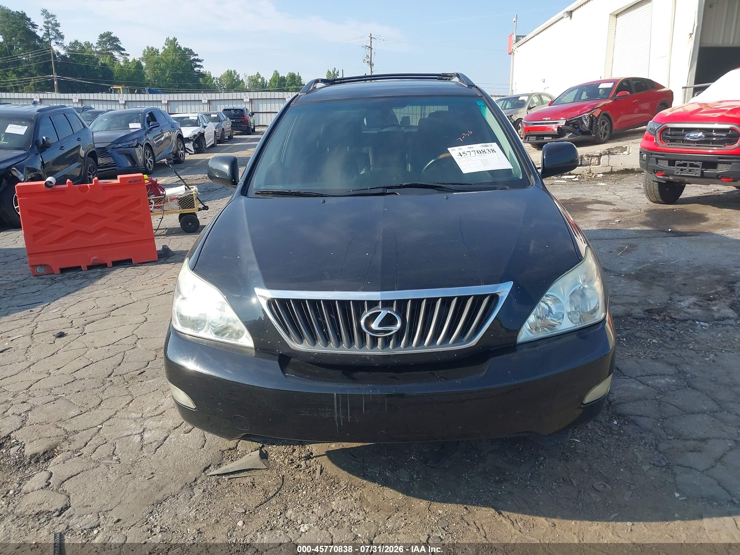 2009 Lexus Rx 350   Black vin: 2T2GK31U19C080063