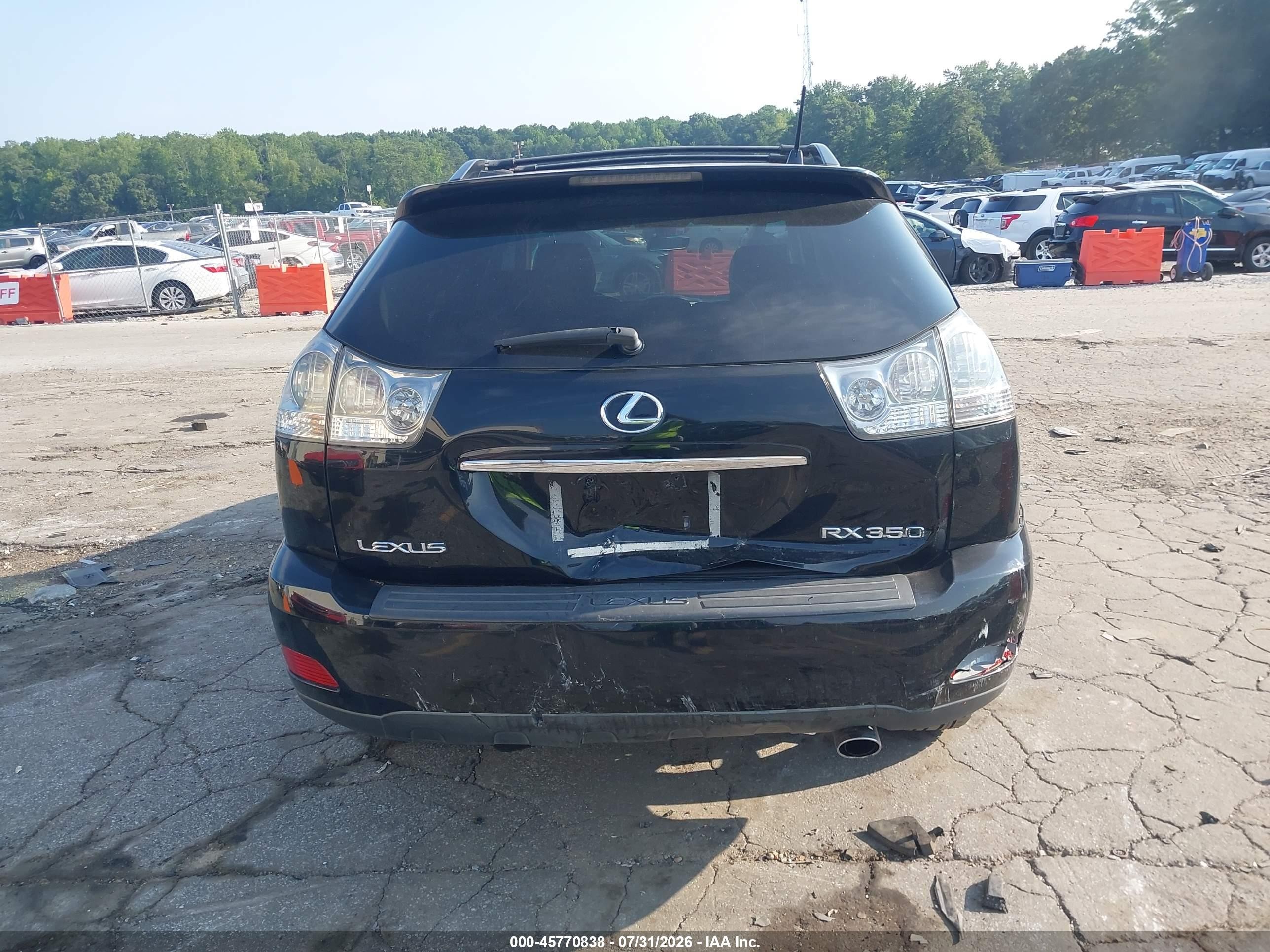 2009 Lexus Rx 350   Black vin: 2T2GK31U19C080063