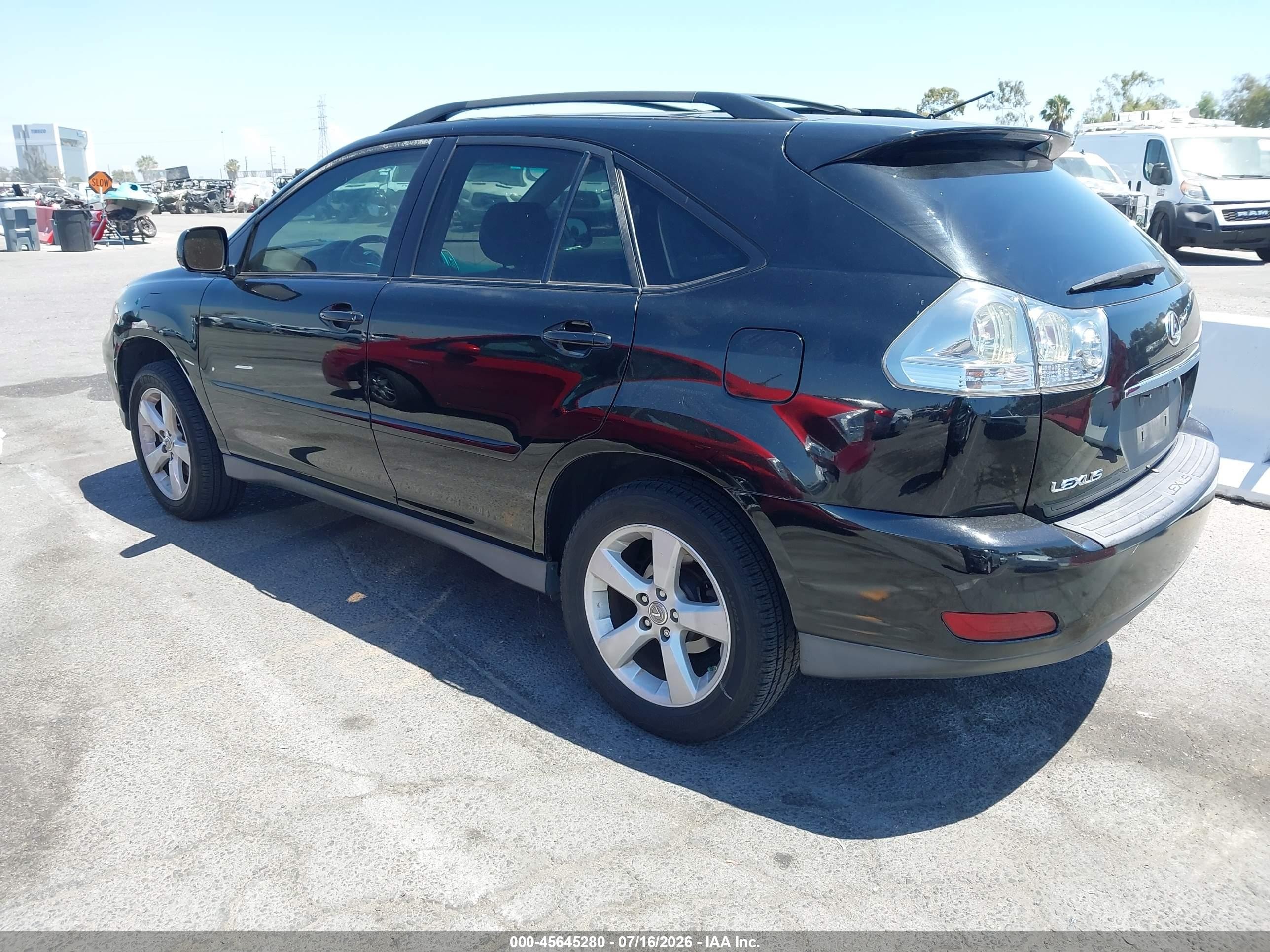 2007 Lexus Rx 350   Black vin: 2T2GK31U27C003019