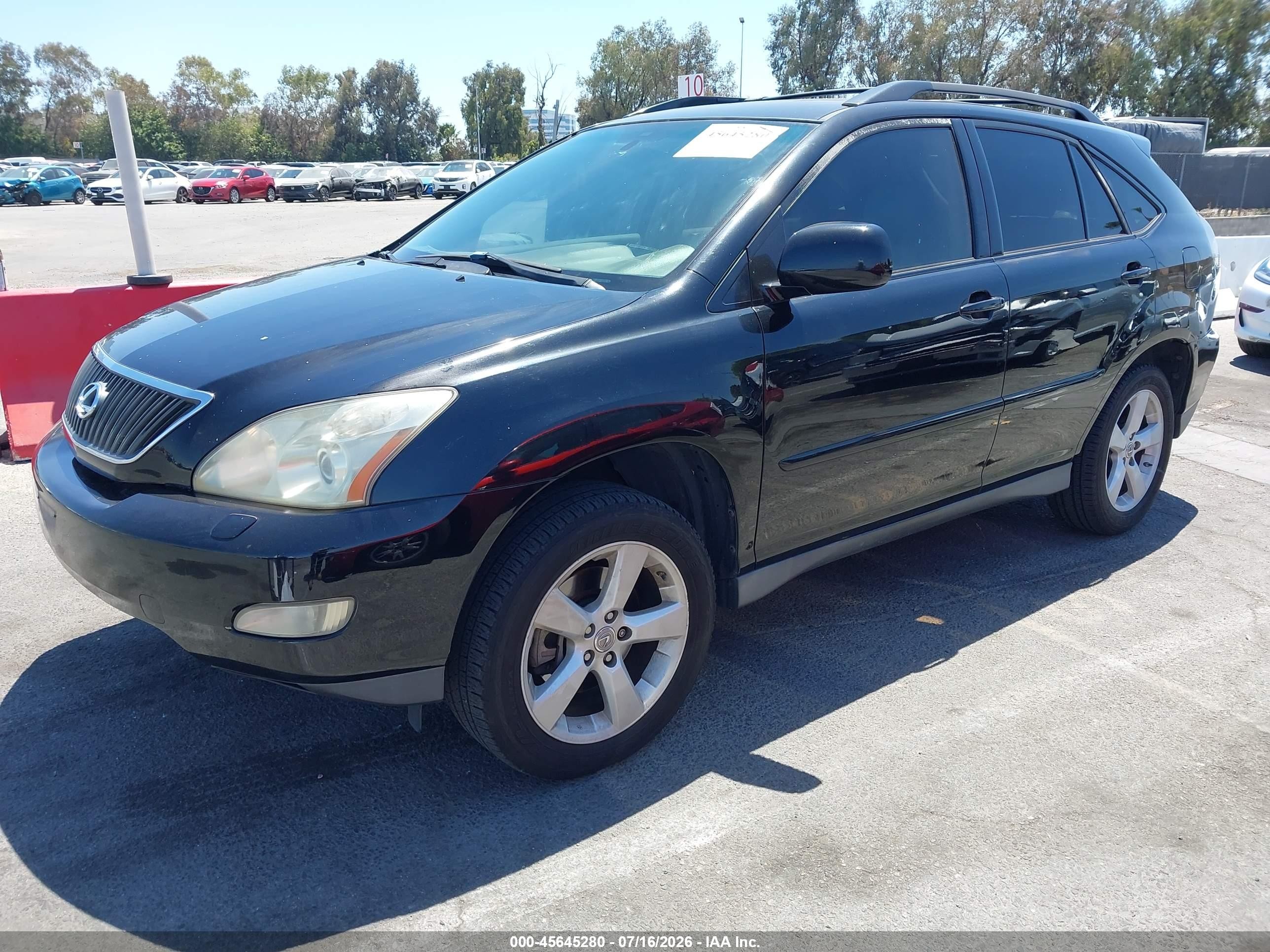2007 Lexus Rx 350   Black vin: 2T2GK31U27C003019