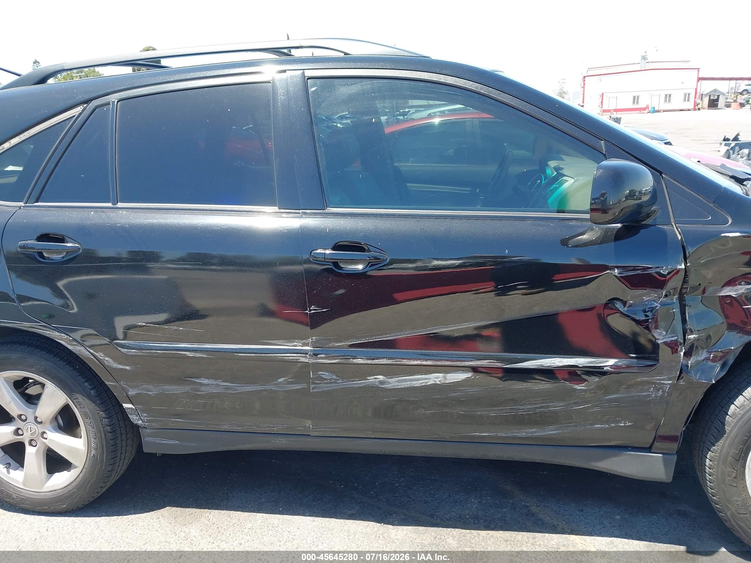2007 Lexus Rx 350   Black vin: 2T2GK31U27C003019