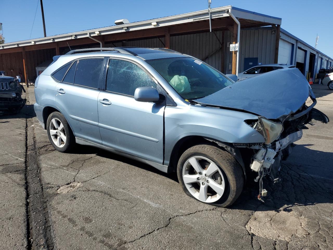 2007 Lexus Rx 350 Blue vin: 2T2GK31U27C006566