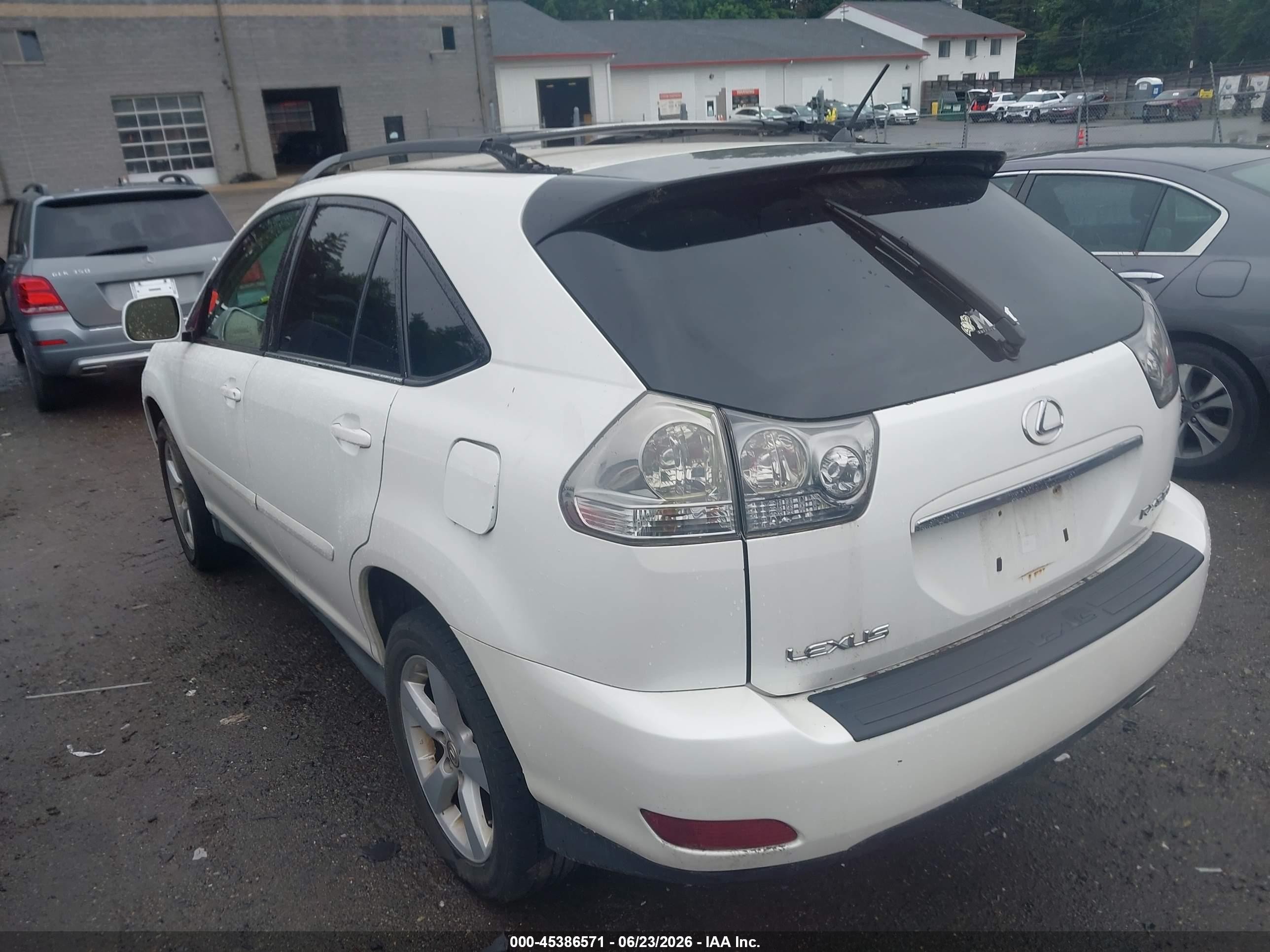 2007 Lexus Rx 350   White vin: 2T2GK31U27C017955