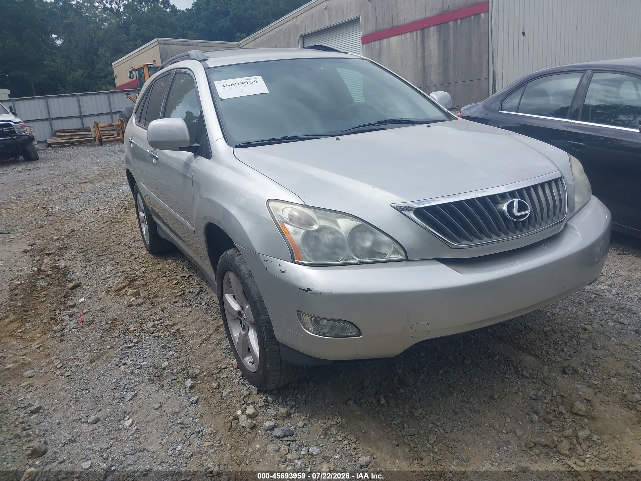 2008 Lexus Rx 350   Silver vin: 2T2GK31U28C034823