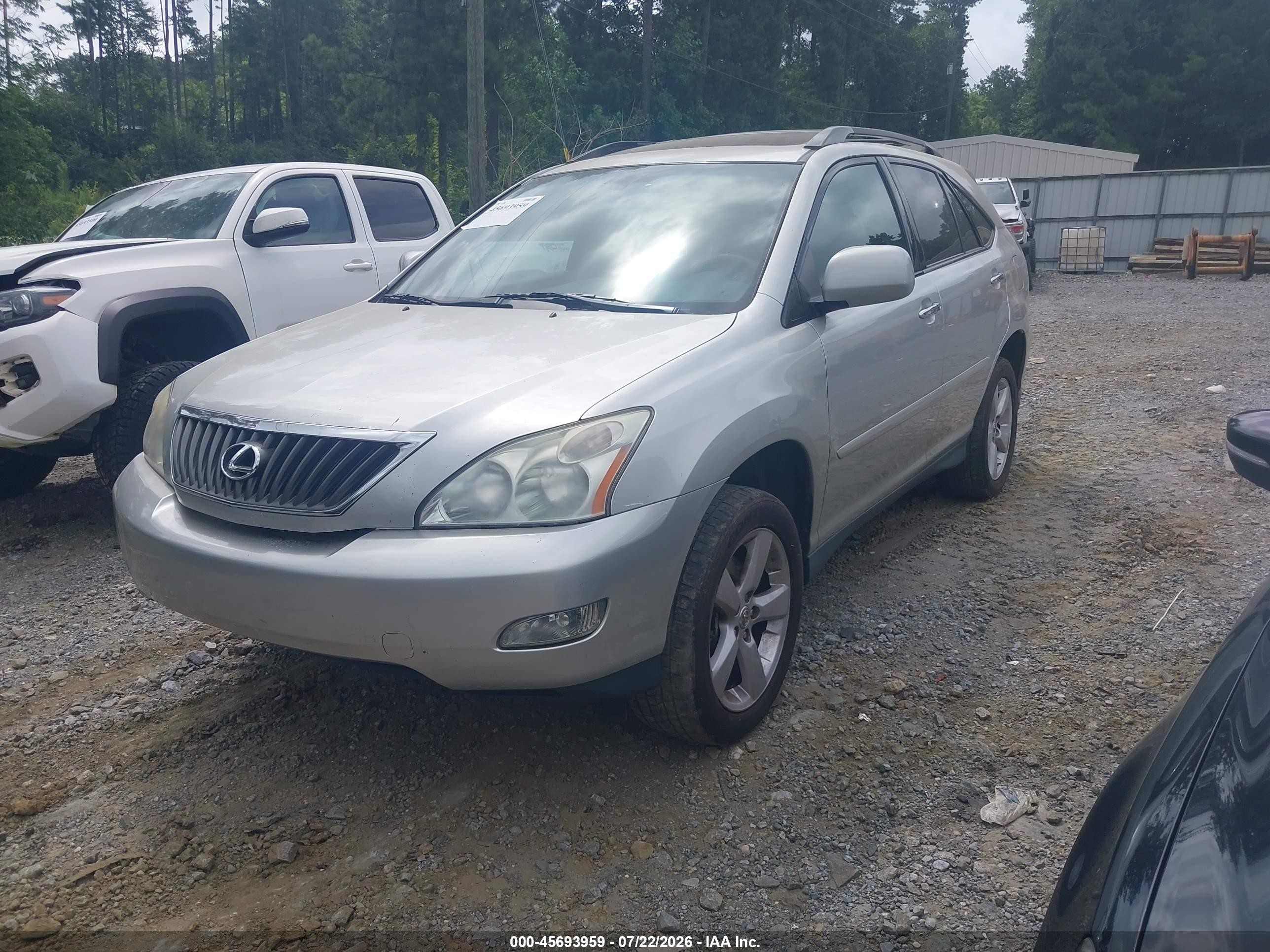 2008 Lexus Rx 350   Silver vin: 2T2GK31U28C034823
