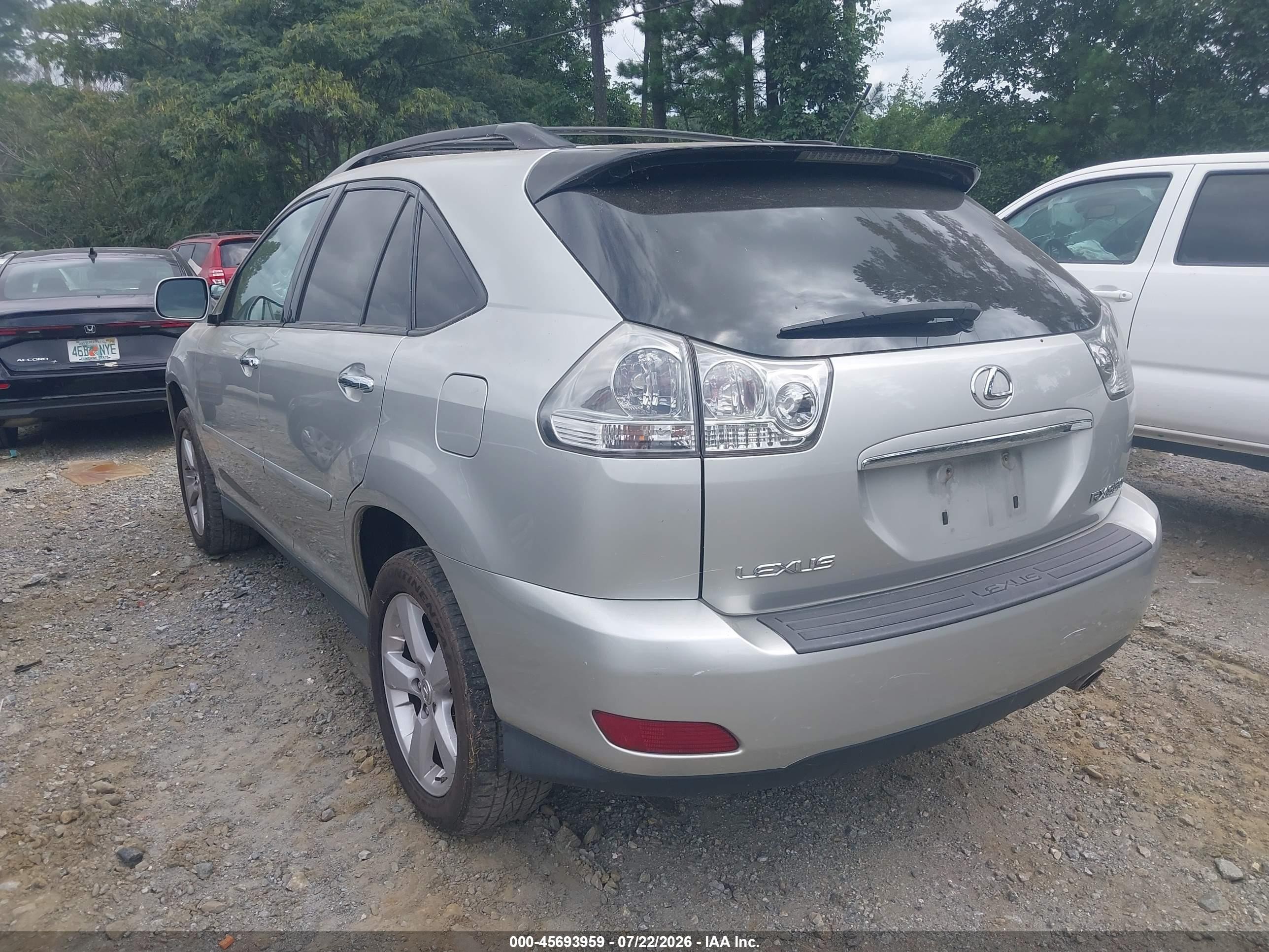 2008 Lexus Rx 350   Silver vin: 2T2GK31U28C034823