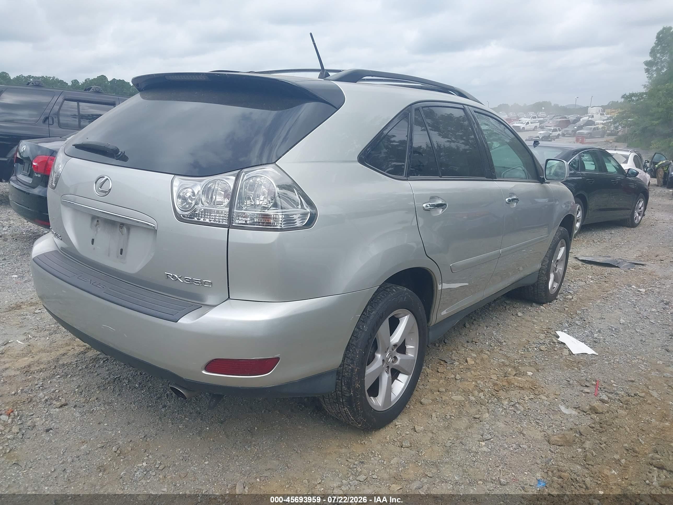 2008 Lexus Rx 350   Silver vin: 2T2GK31U28C034823