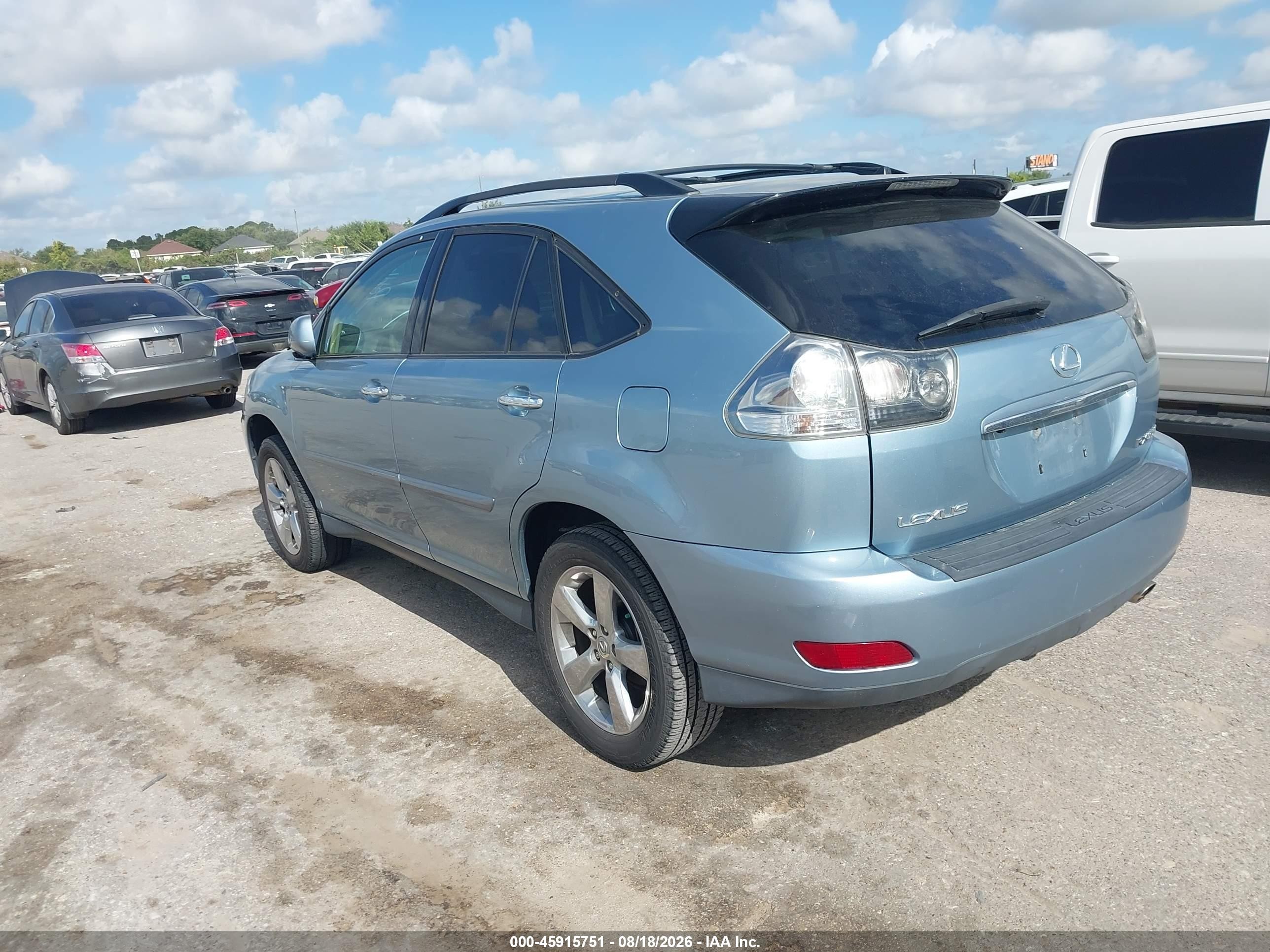 2008 Lexus Rx 350   Light Blue vin: 2T2GK31U28C037351