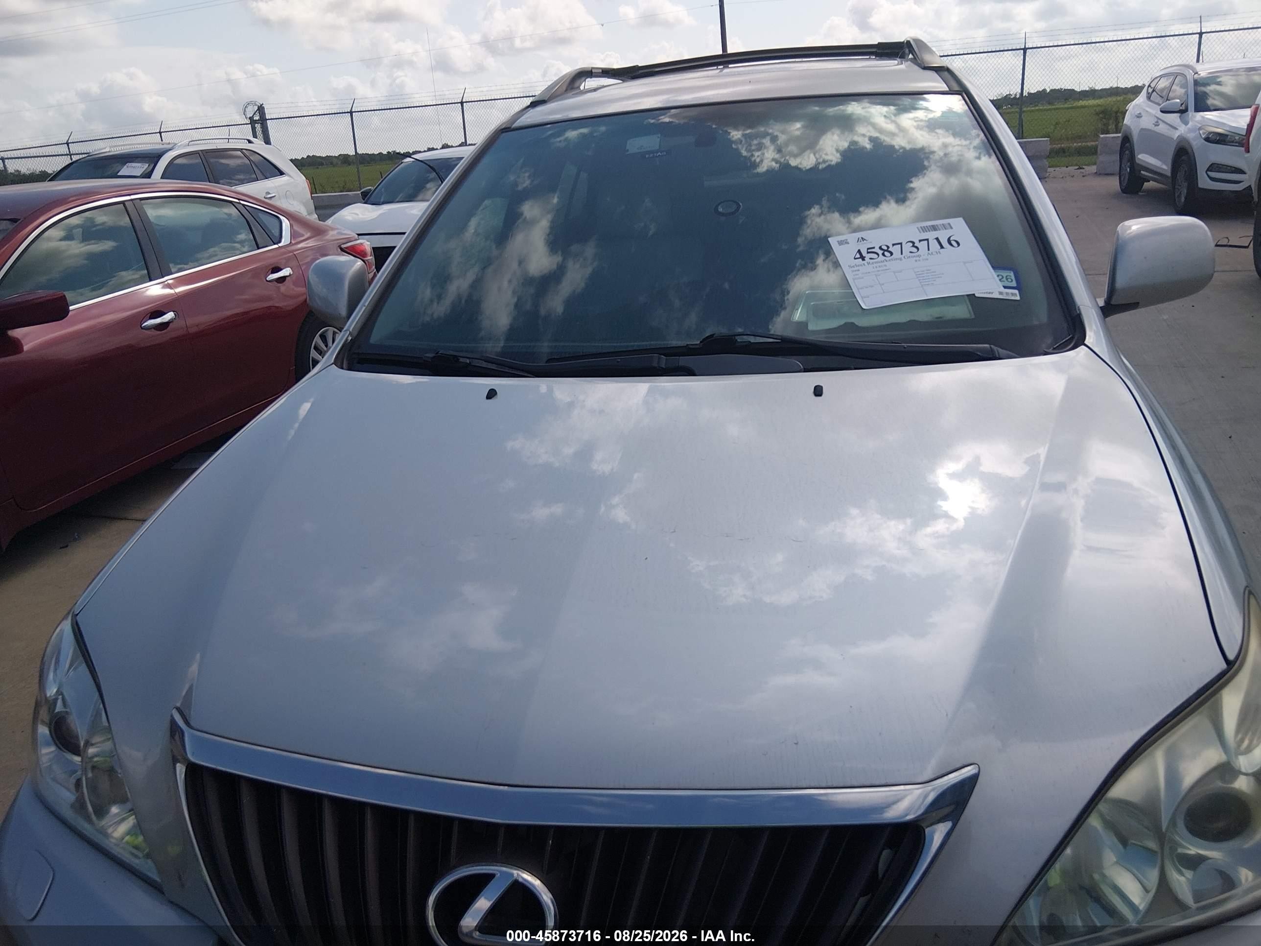 2008 Lexus Rx 350   Silver vin: 2T2GK31U28C040847