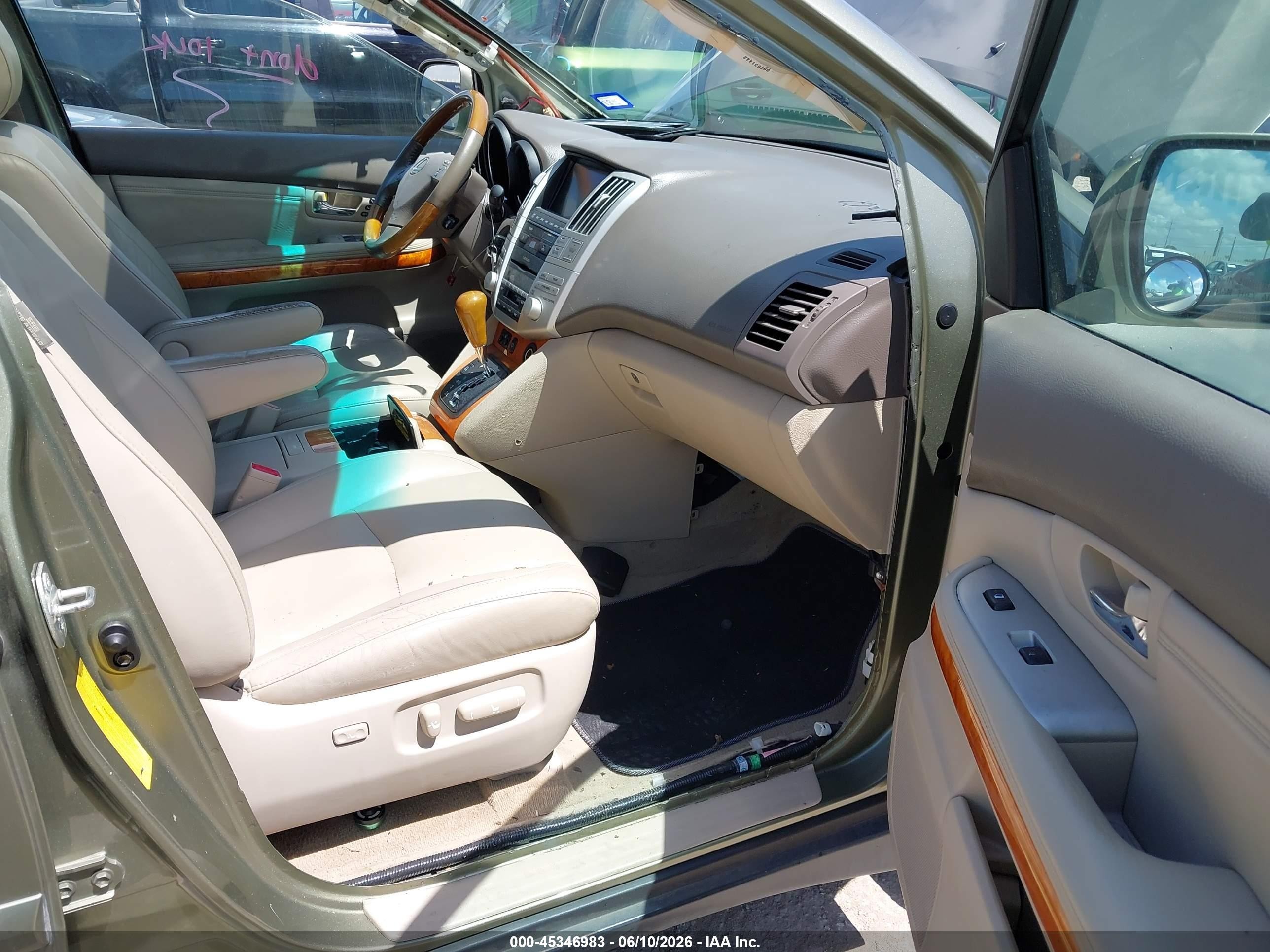 2008 Lexus Rx 350   Green vin: 2T2GK31U28C042338