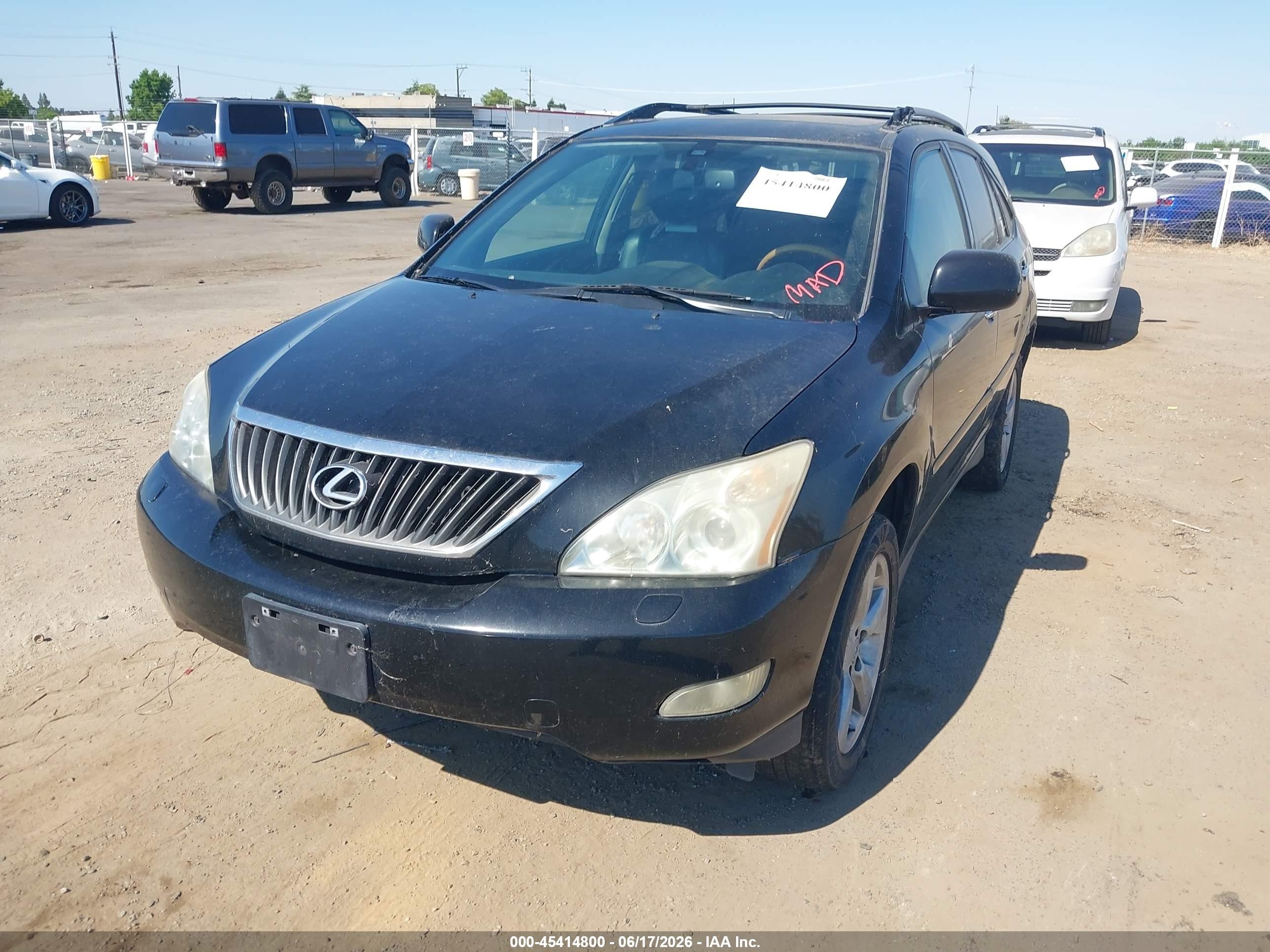 2008 Lexus Rx 350 Black vin: 2T2GK31U28C043120