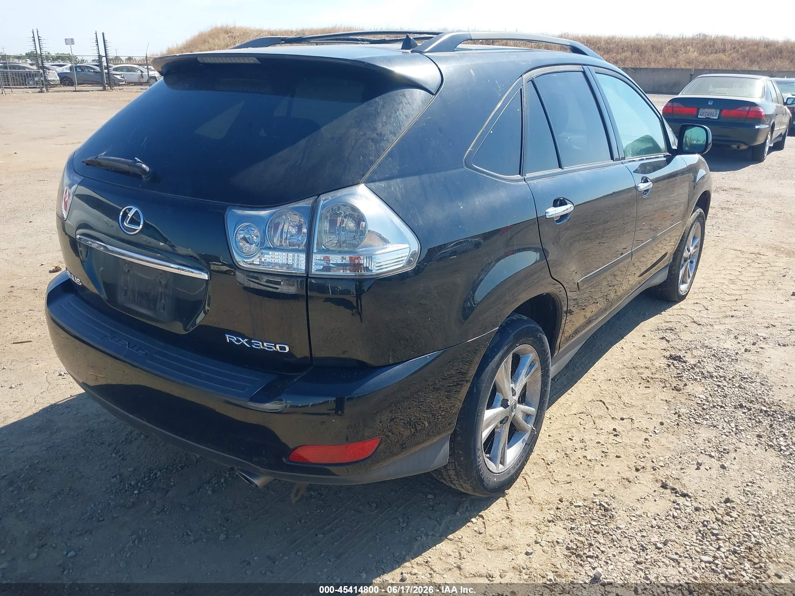 2008 Lexus Rx 350 Black vin: 2T2GK31U28C043120