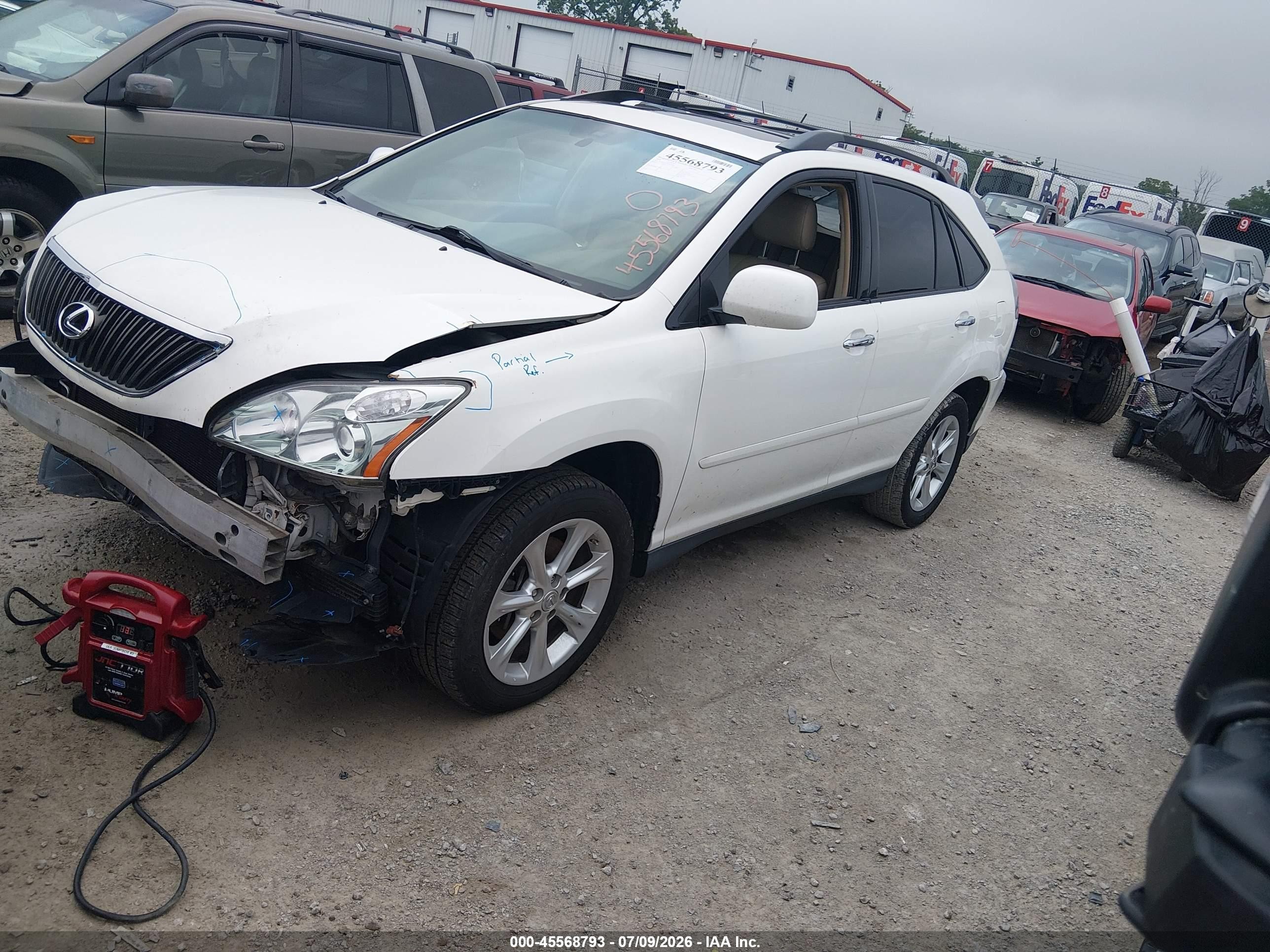 2008 Lexus Rx 350   White vin: 2T2GK31U28C054098