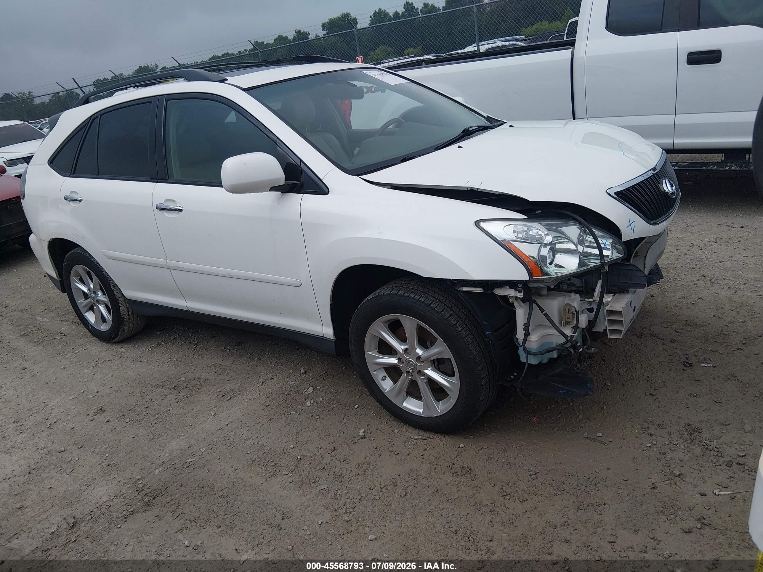 2008 Lexus Rx 350   White vin: 2T2GK31U28C054098