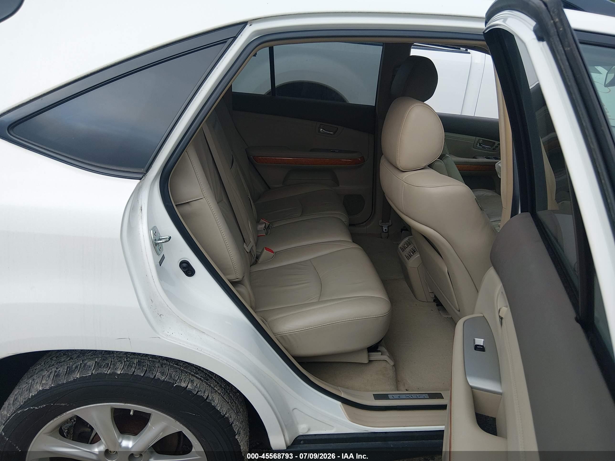 2008 Lexus Rx 350   White vin: 2T2GK31U28C054098
