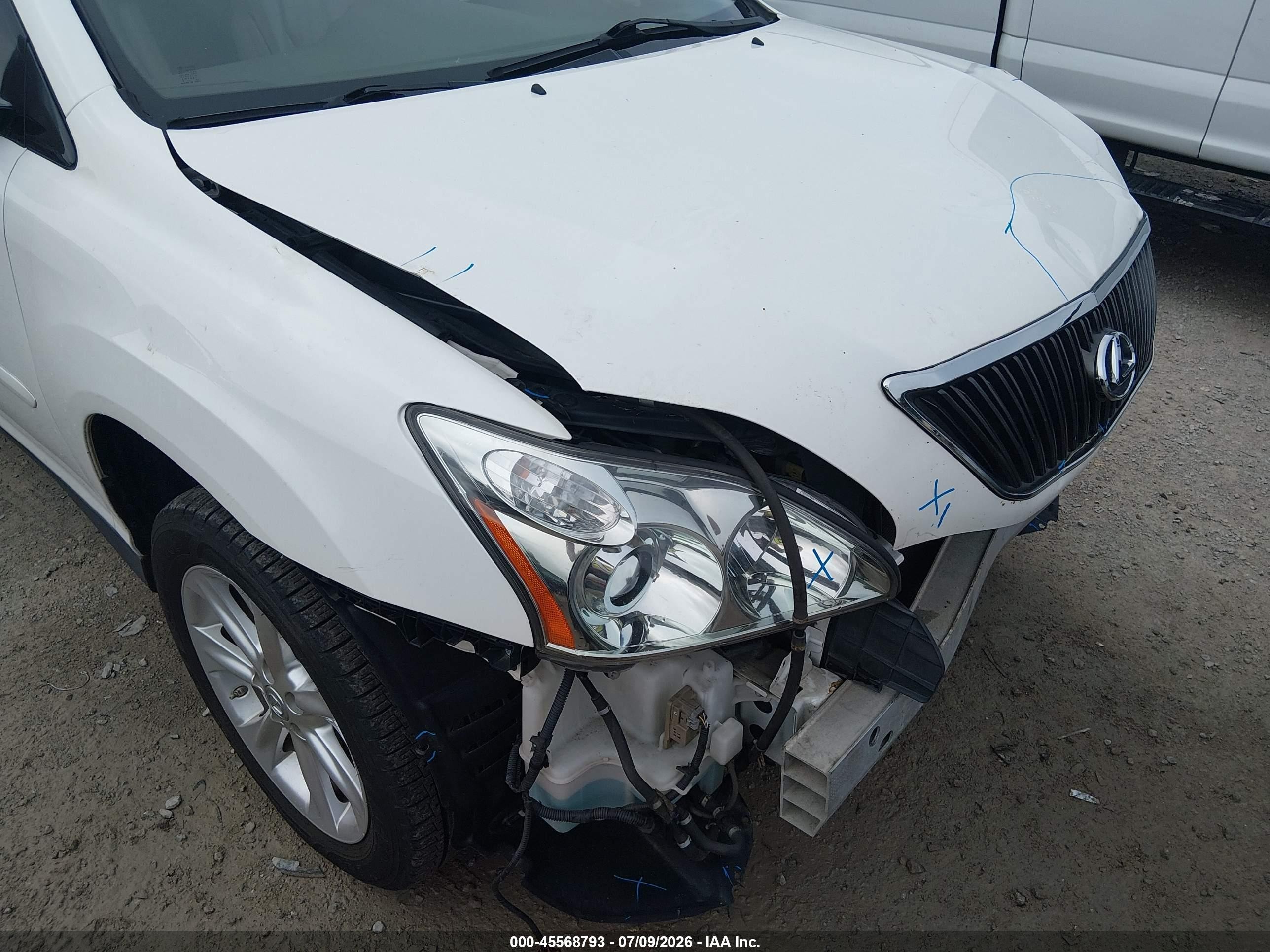 2008 Lexus Rx 350   White vin: 2T2GK31U28C054098