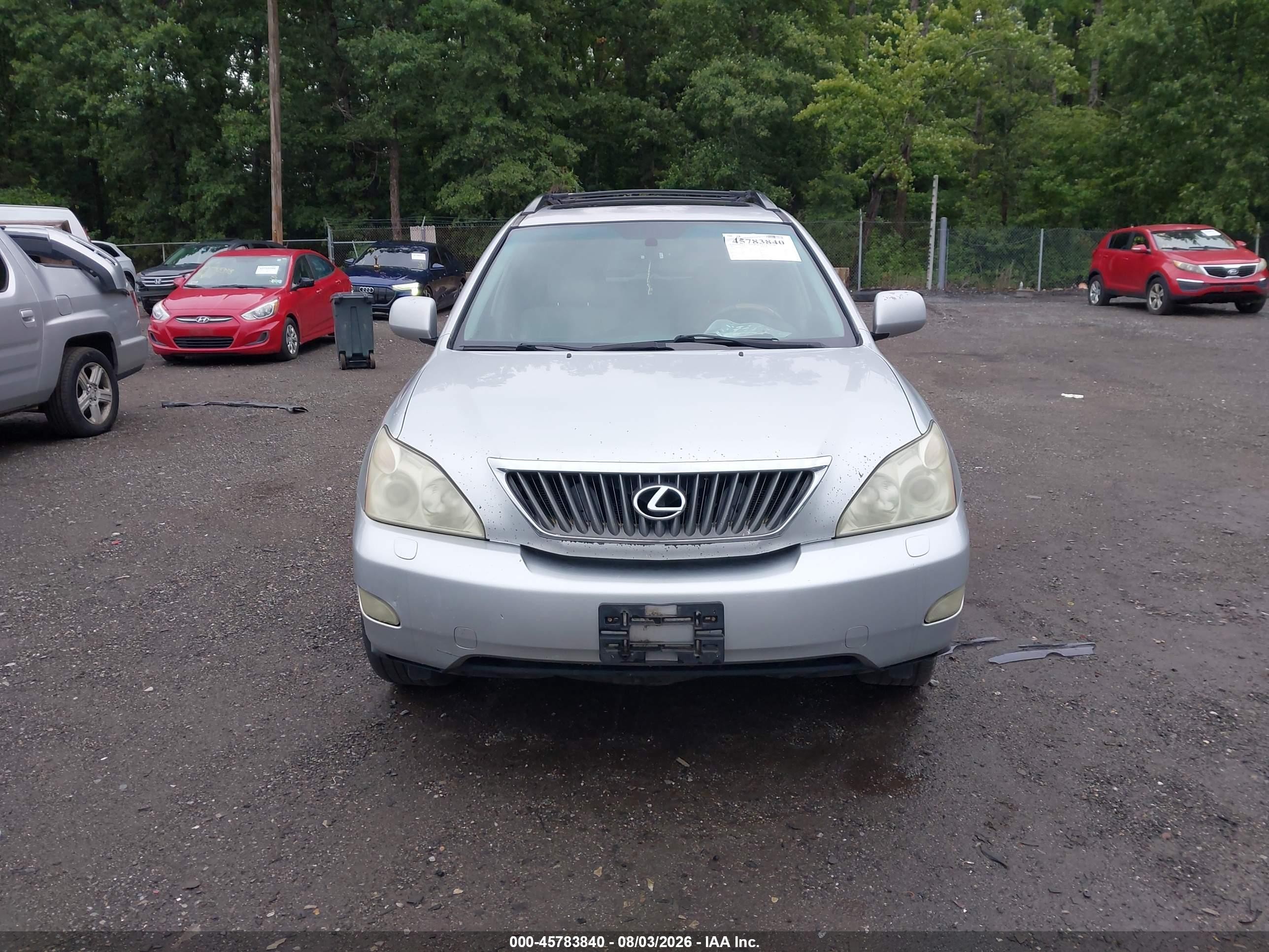2009 Lexus Rx 350   Silver vin: 2T2GK31U29C059030