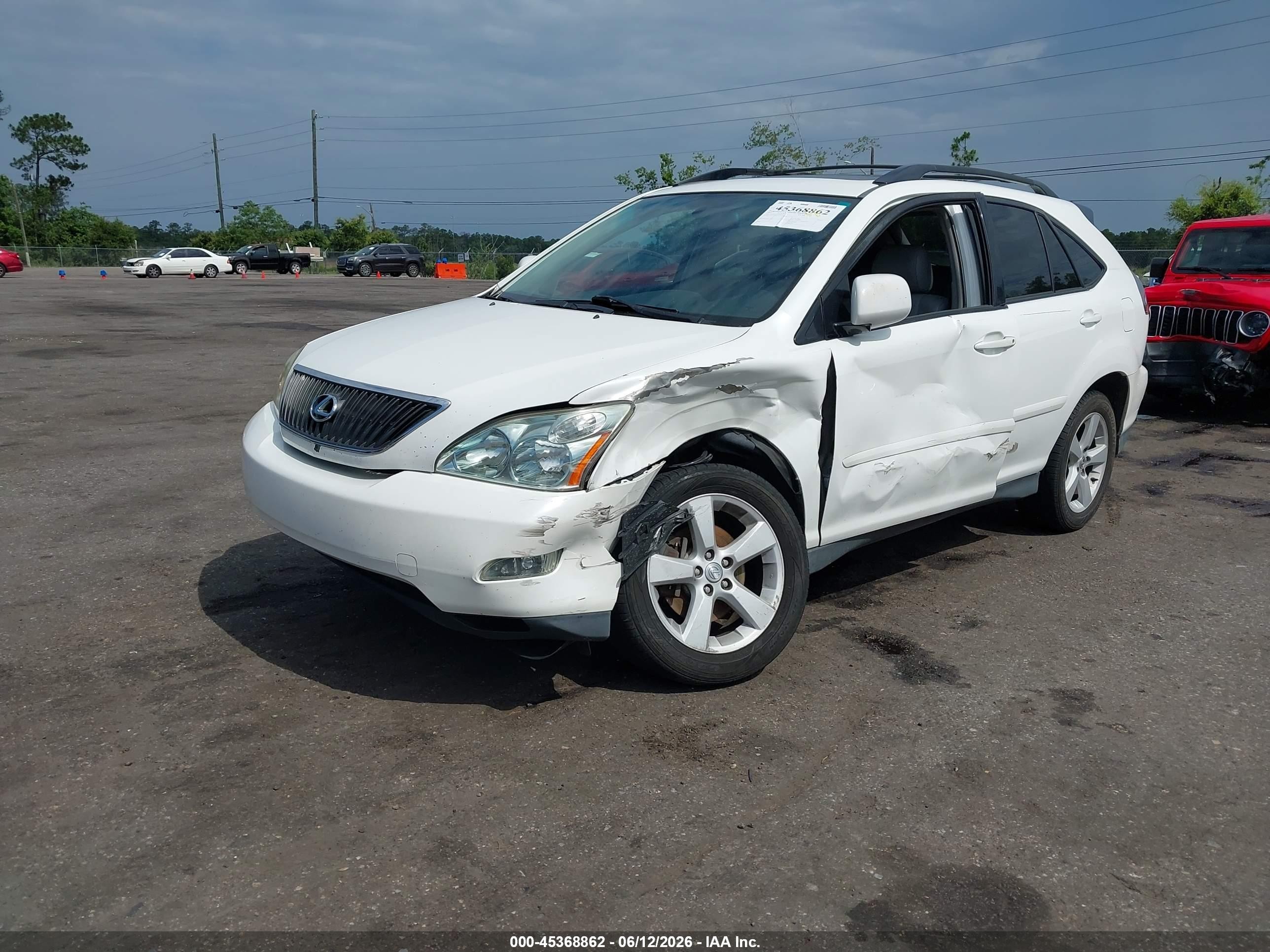 2007 Lexus Rx 350   White vin: 2T2GK31U37C006527