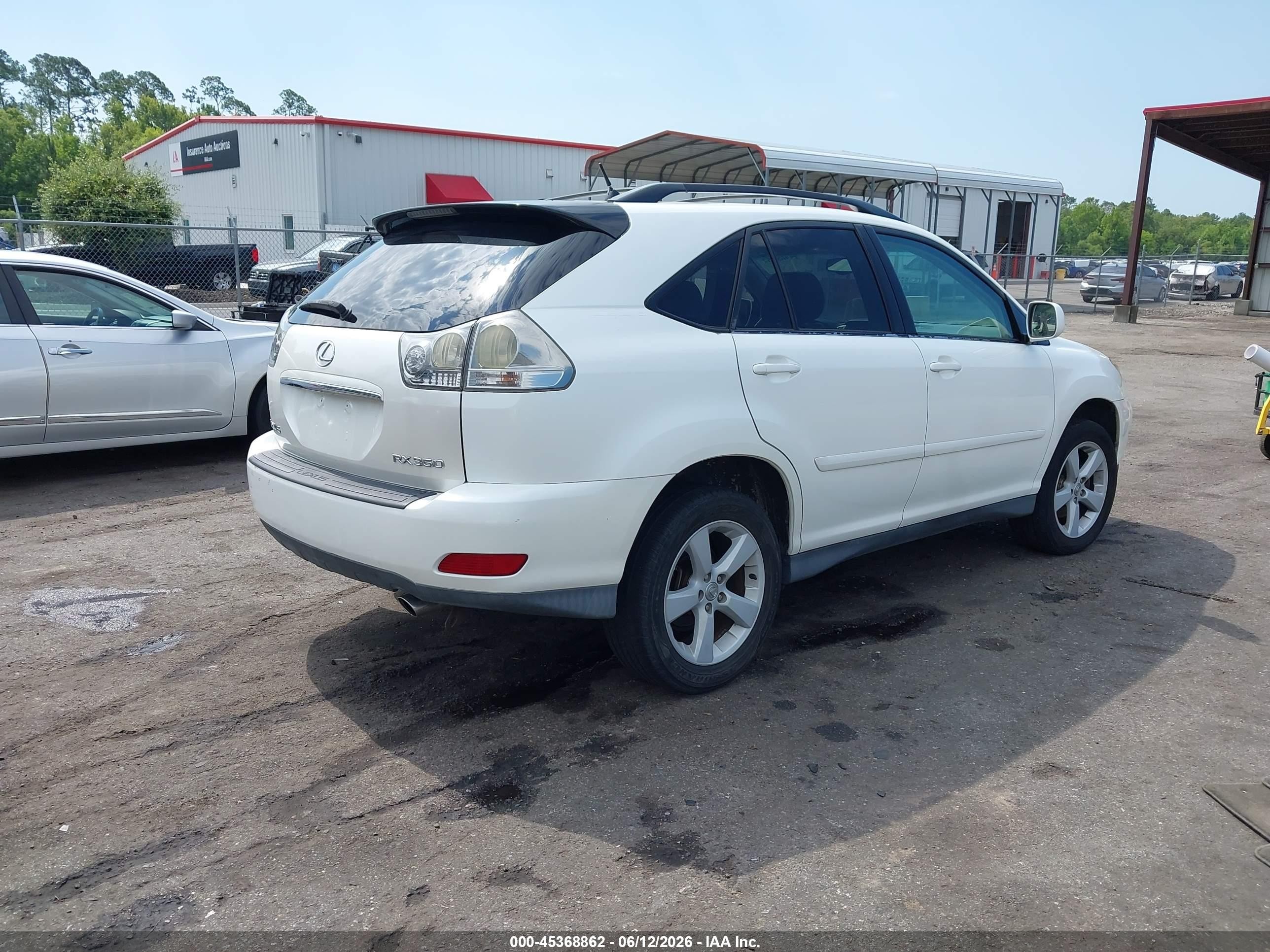 2007 Lexus Rx 350   White vin: 2T2GK31U37C006527