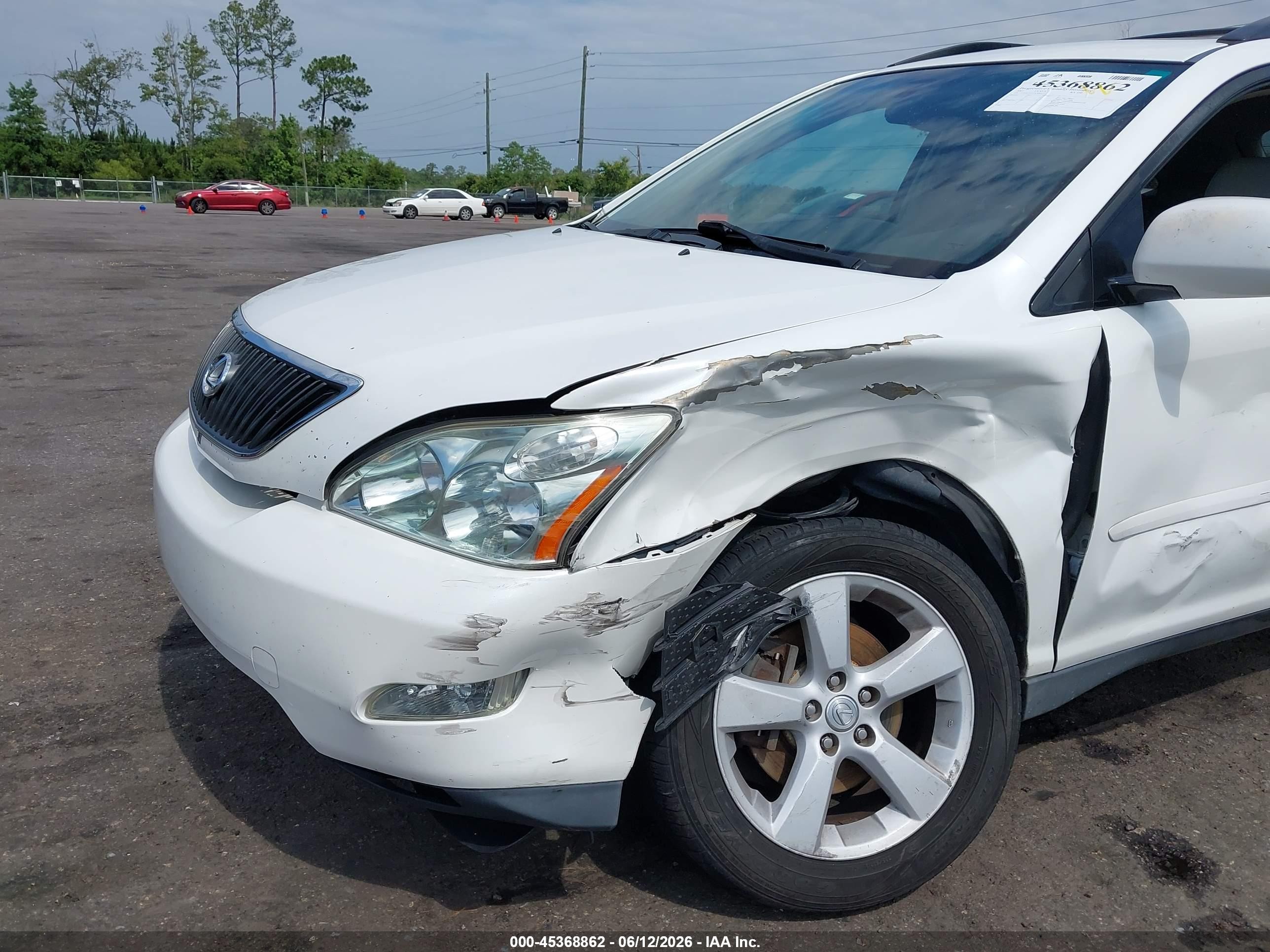 2007 Lexus Rx 350   White vin: 2T2GK31U37C006527