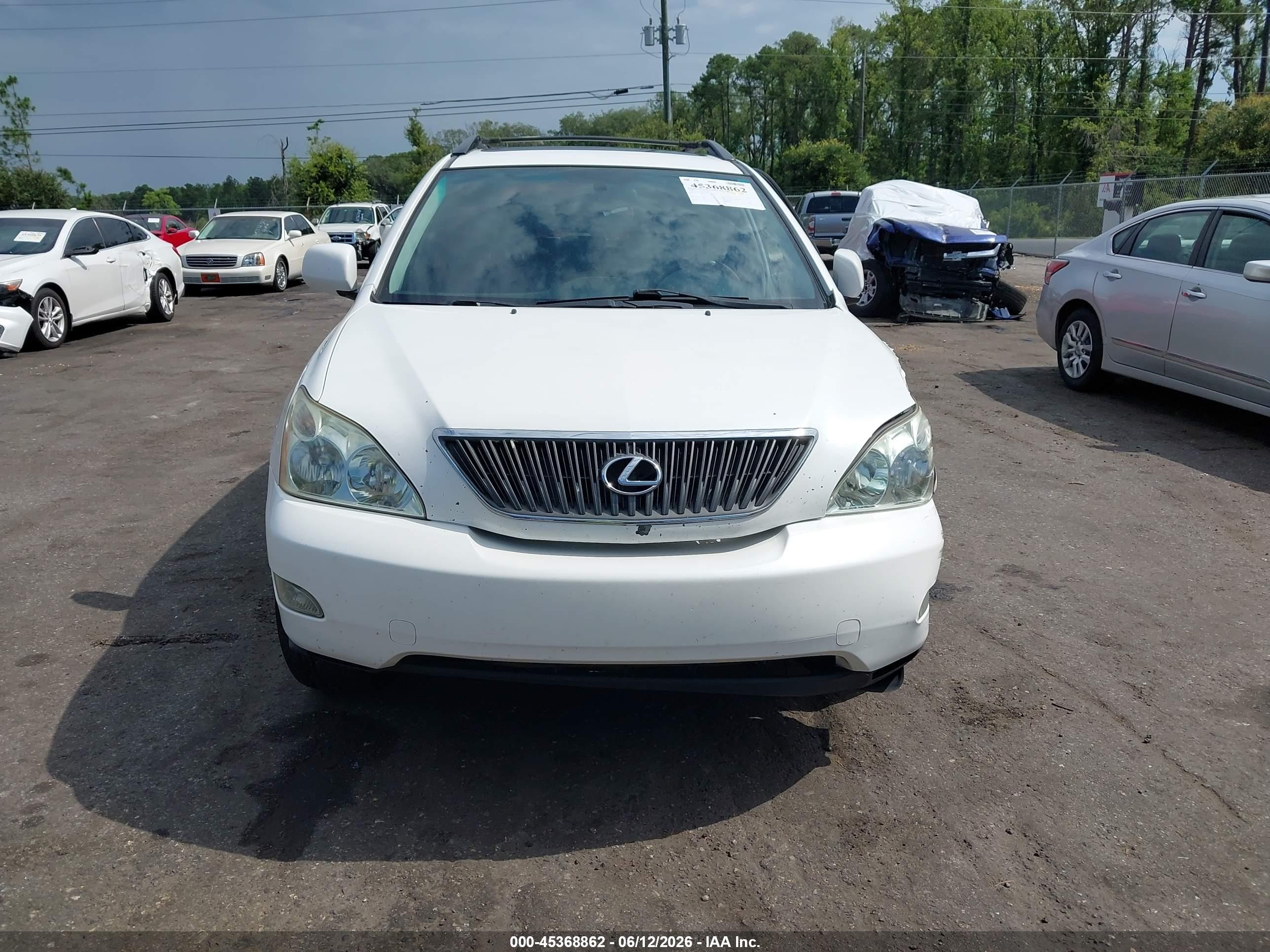 2007 Lexus Rx 350   White vin: 2T2GK31U37C006527