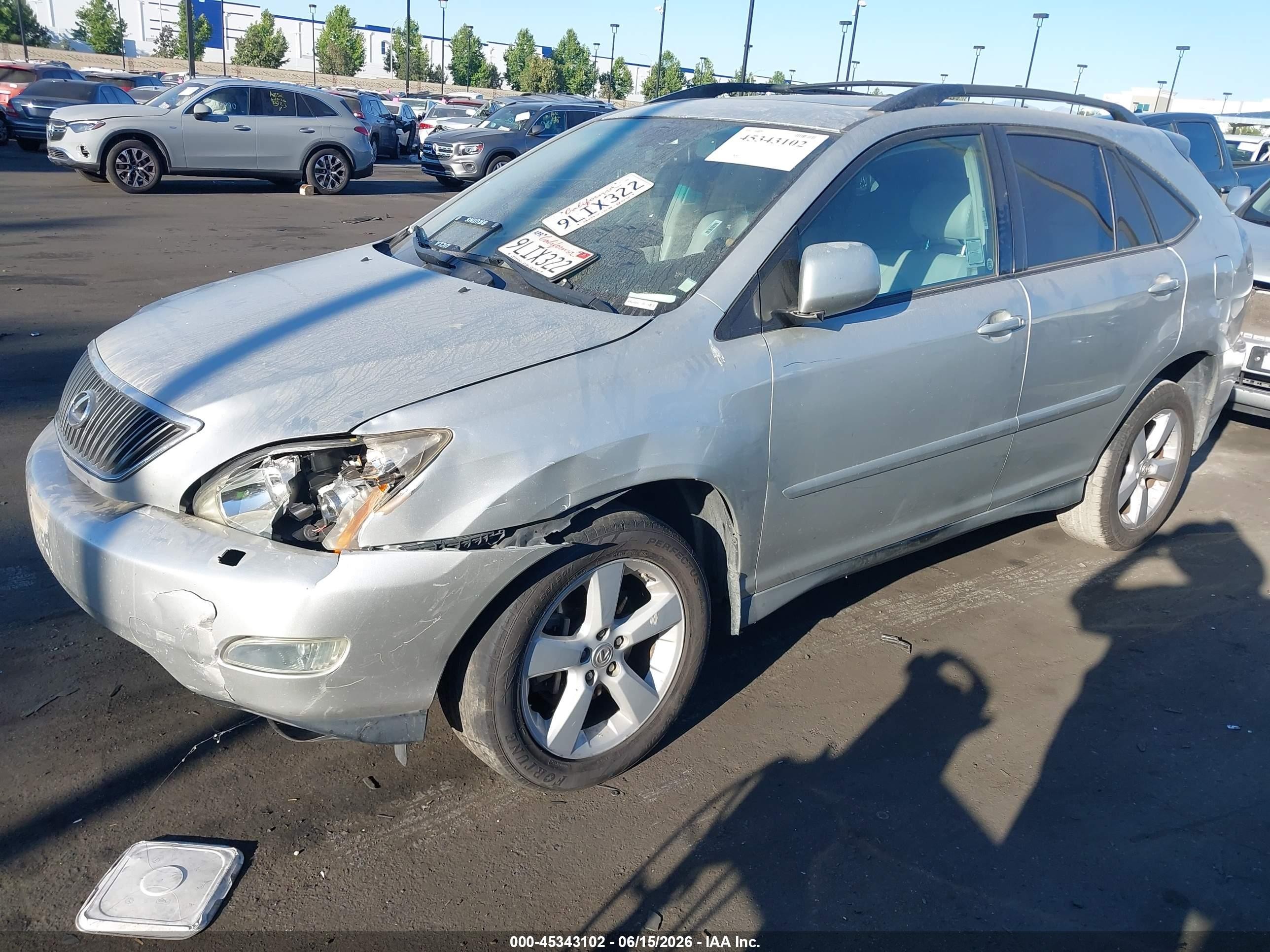 2007 Lexus Rx 350   Silver vin: 2T2GK31U37C013025