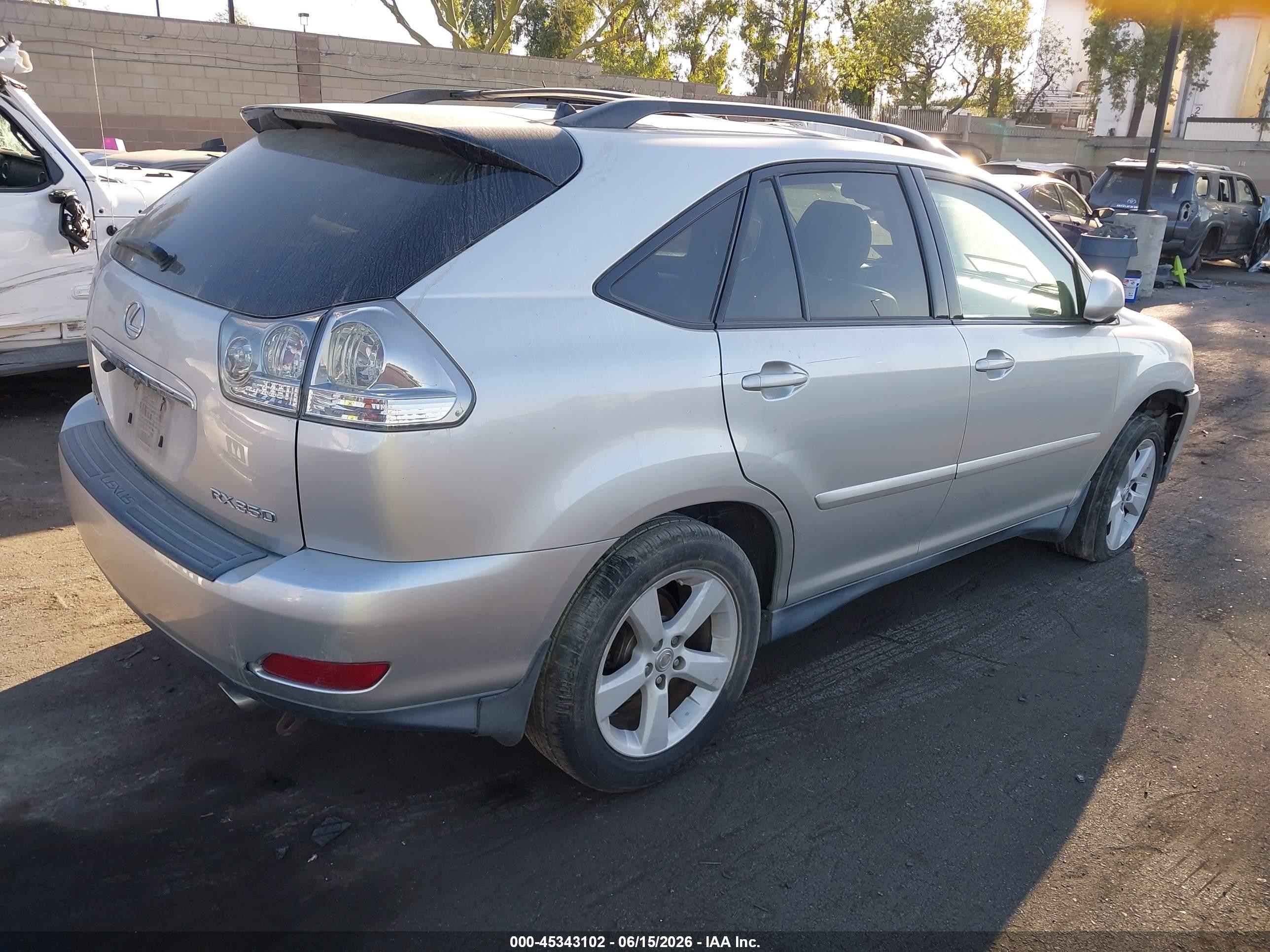 2007 Lexus Rx 350   Silver vin: 2T2GK31U37C013025