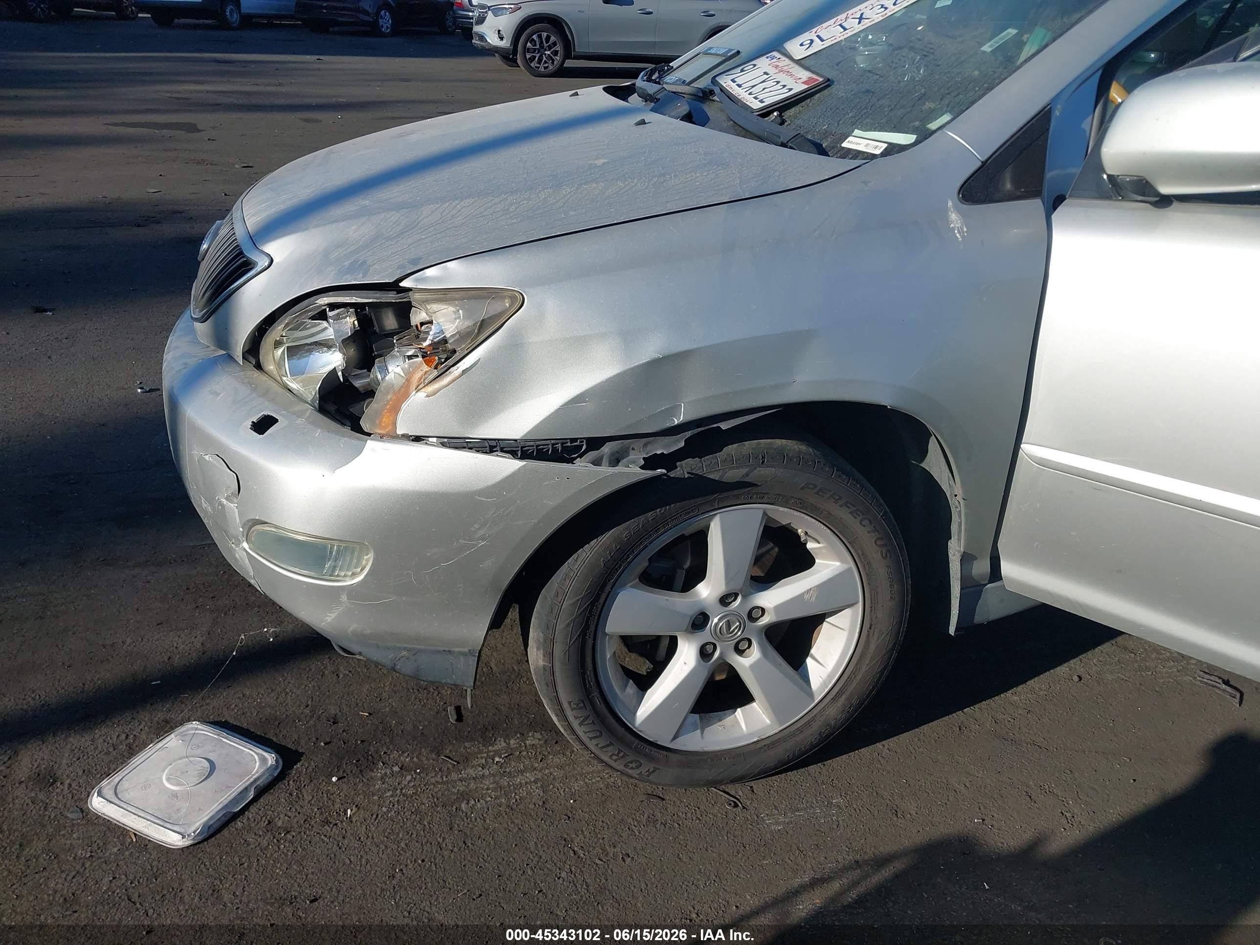 2007 Lexus Rx 350   Silver vin: 2T2GK31U37C013025