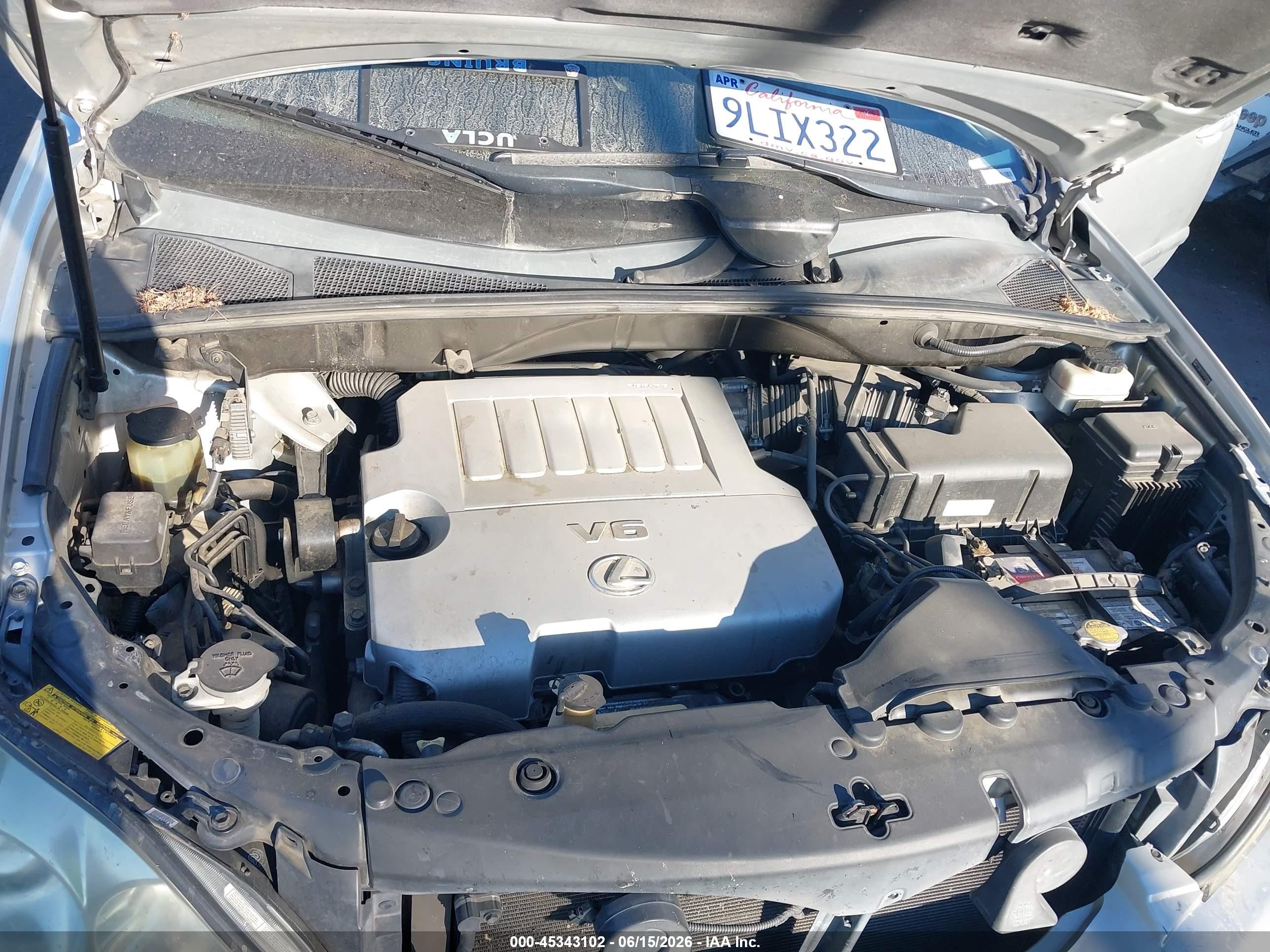 2007 Lexus Rx 350   Silver vin: 2T2GK31U37C013025