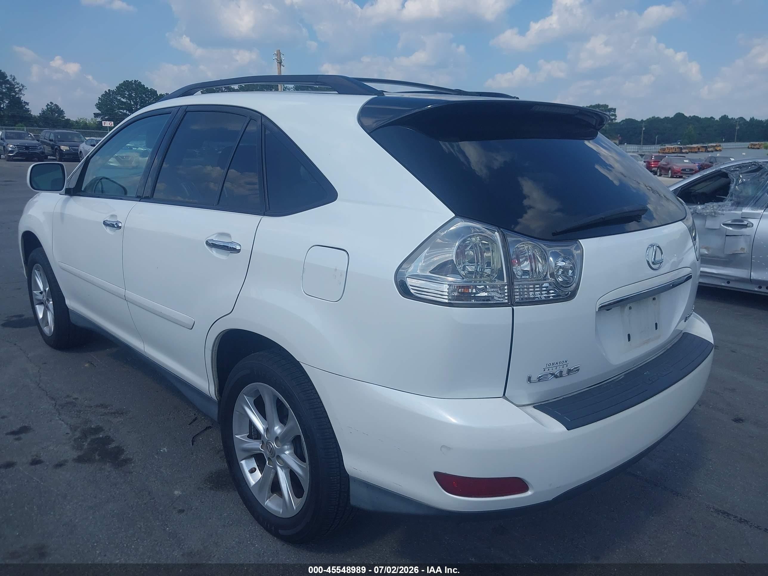 2008 Lexus Rx 350   White vin: 2T2GK31U38C031669