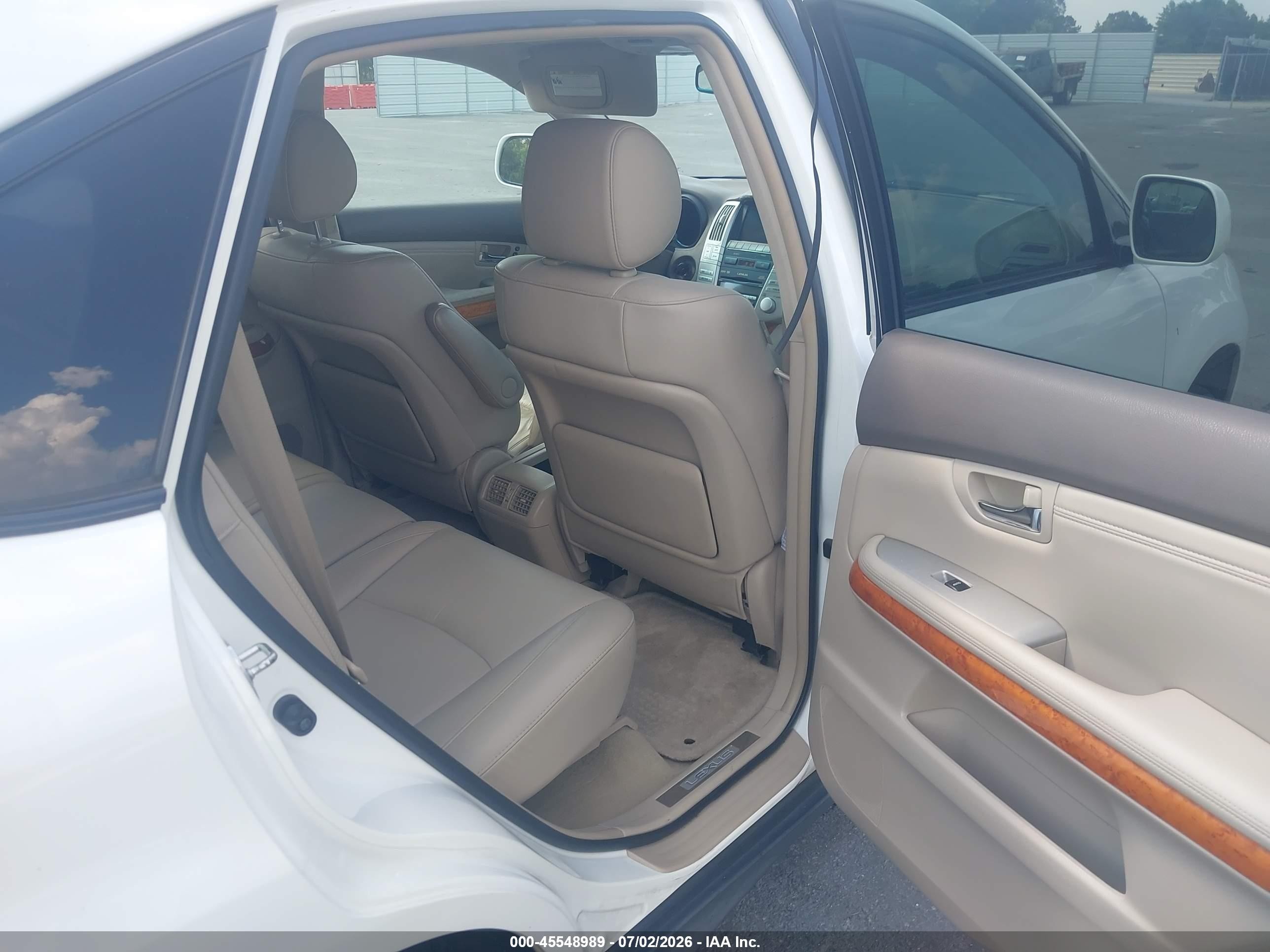 2008 Lexus Rx 350   White vin: 2T2GK31U38C031669