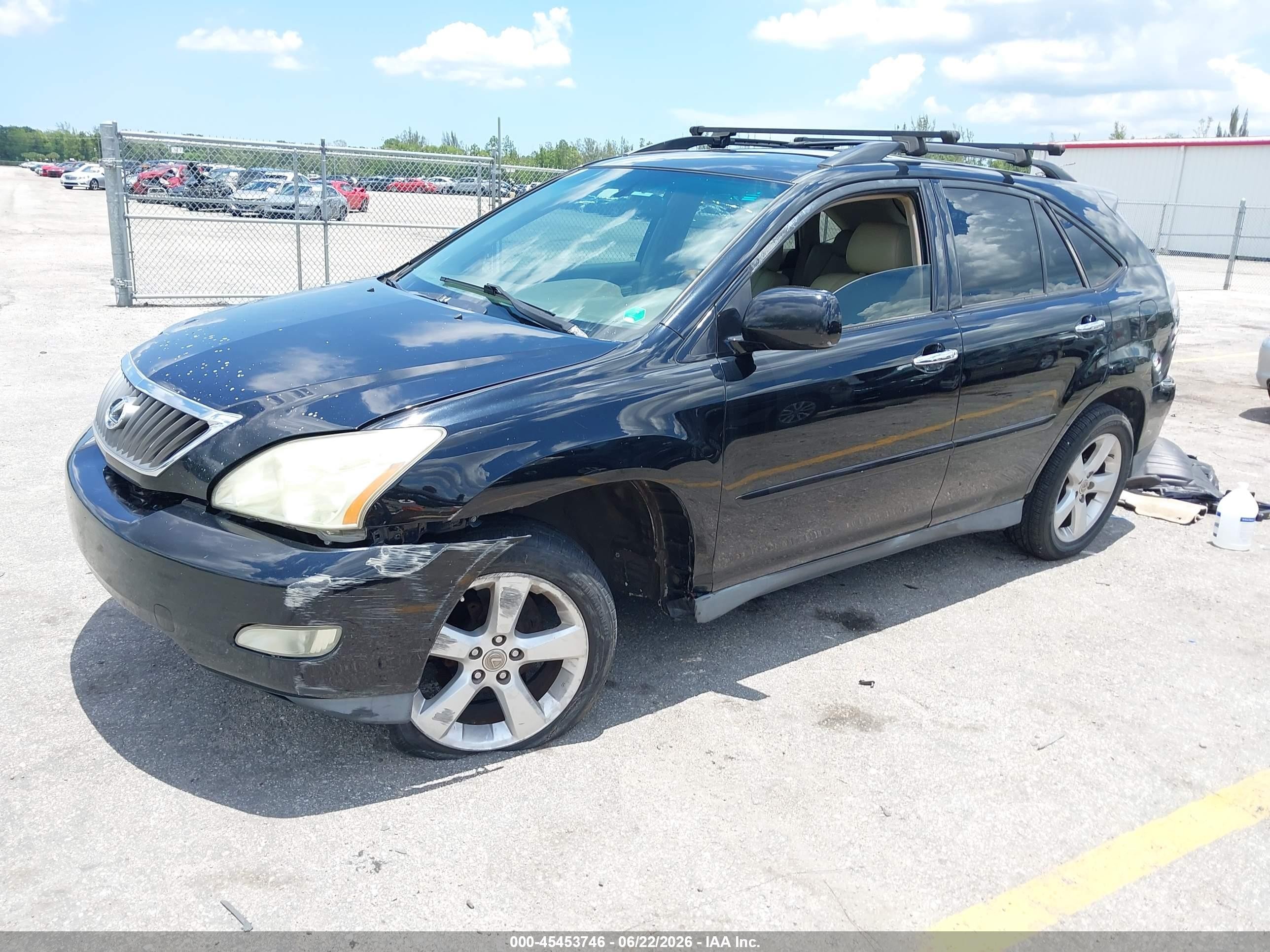 2008 Lexus Rx 350 Black vin: 2T2GK31U38C032501