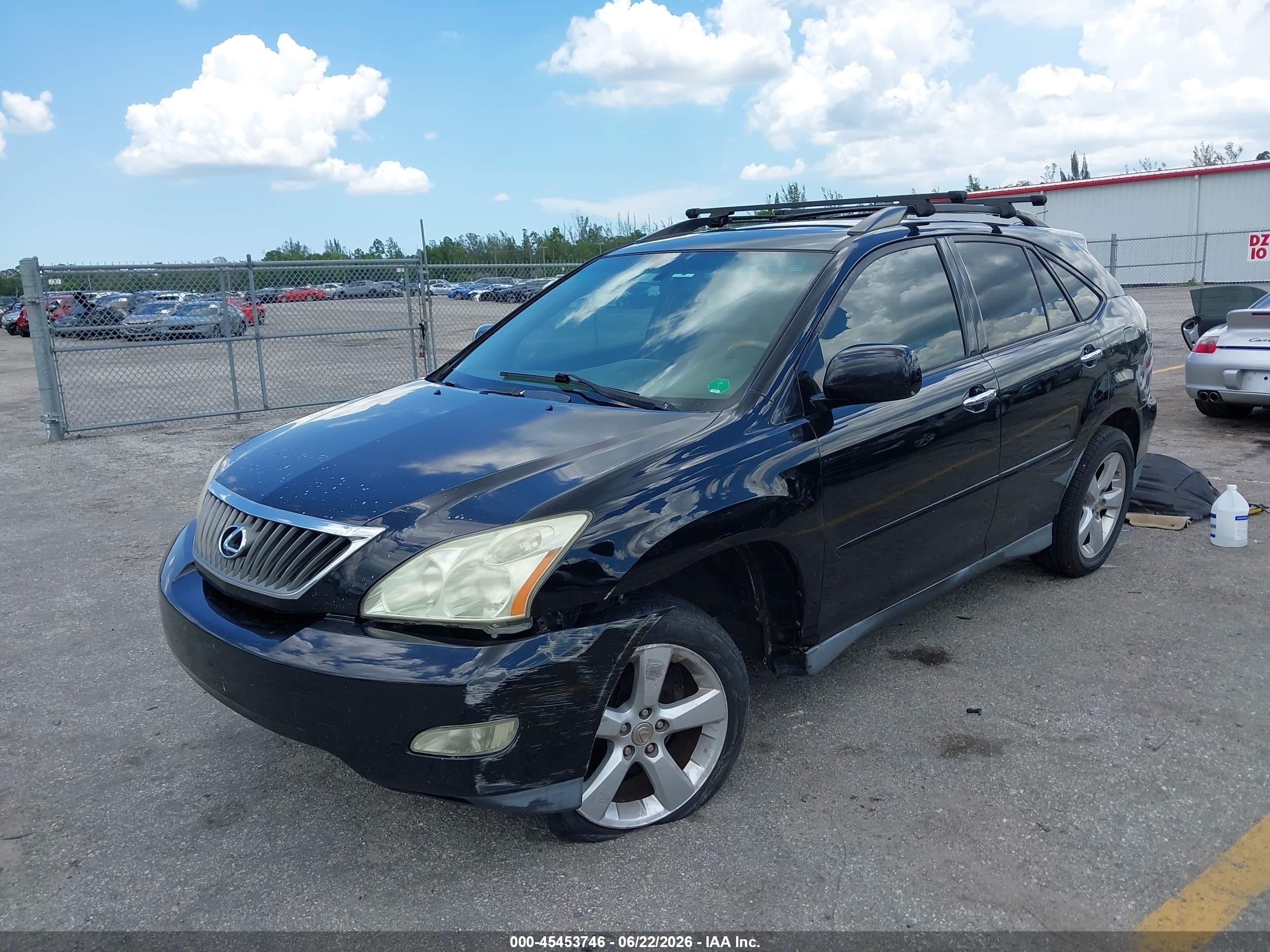 2008 Lexus Rx 350 Black vin: 2T2GK31U38C032501
