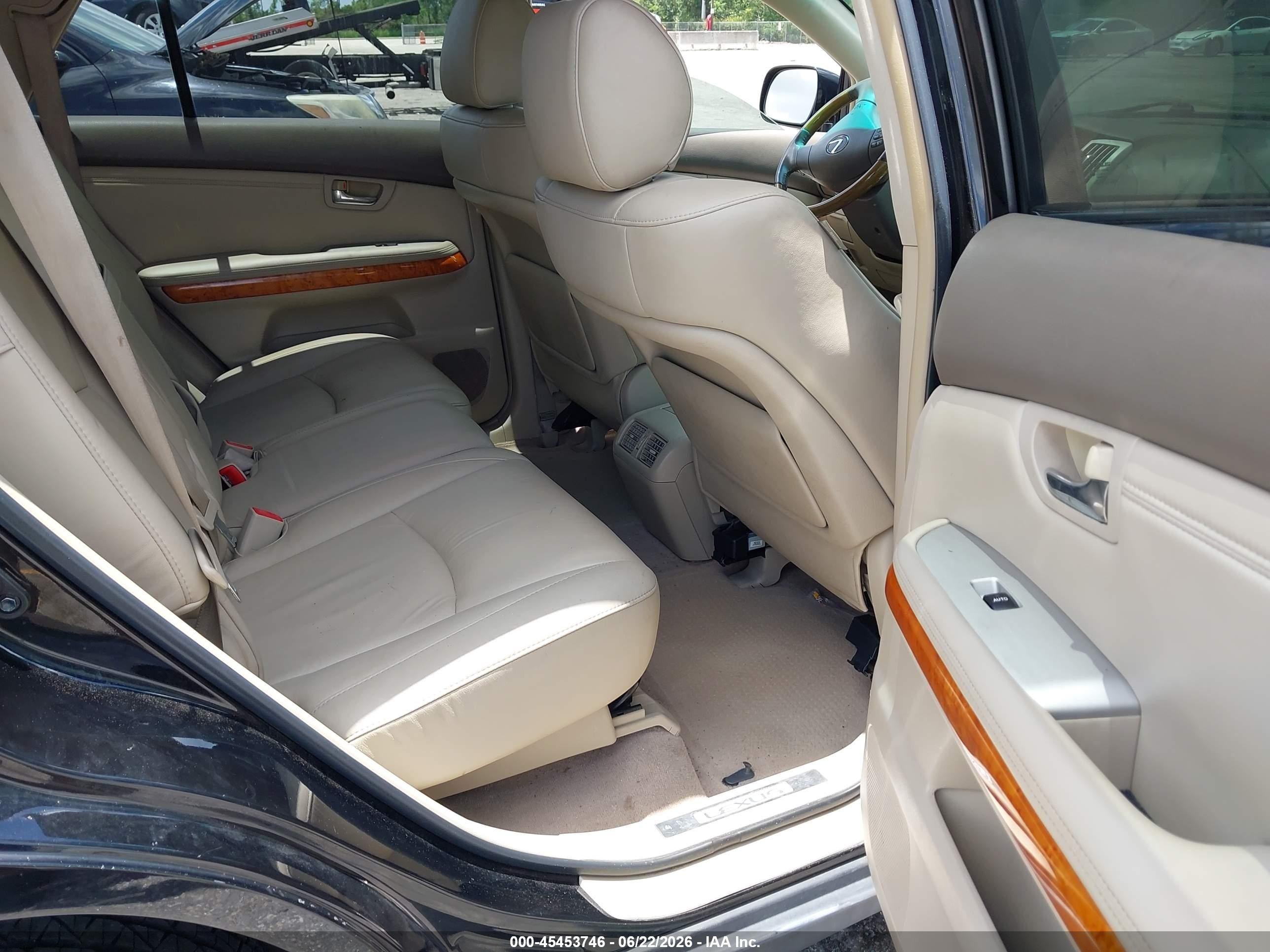 2008 Lexus Rx 350 Black vin: 2T2GK31U38C032501