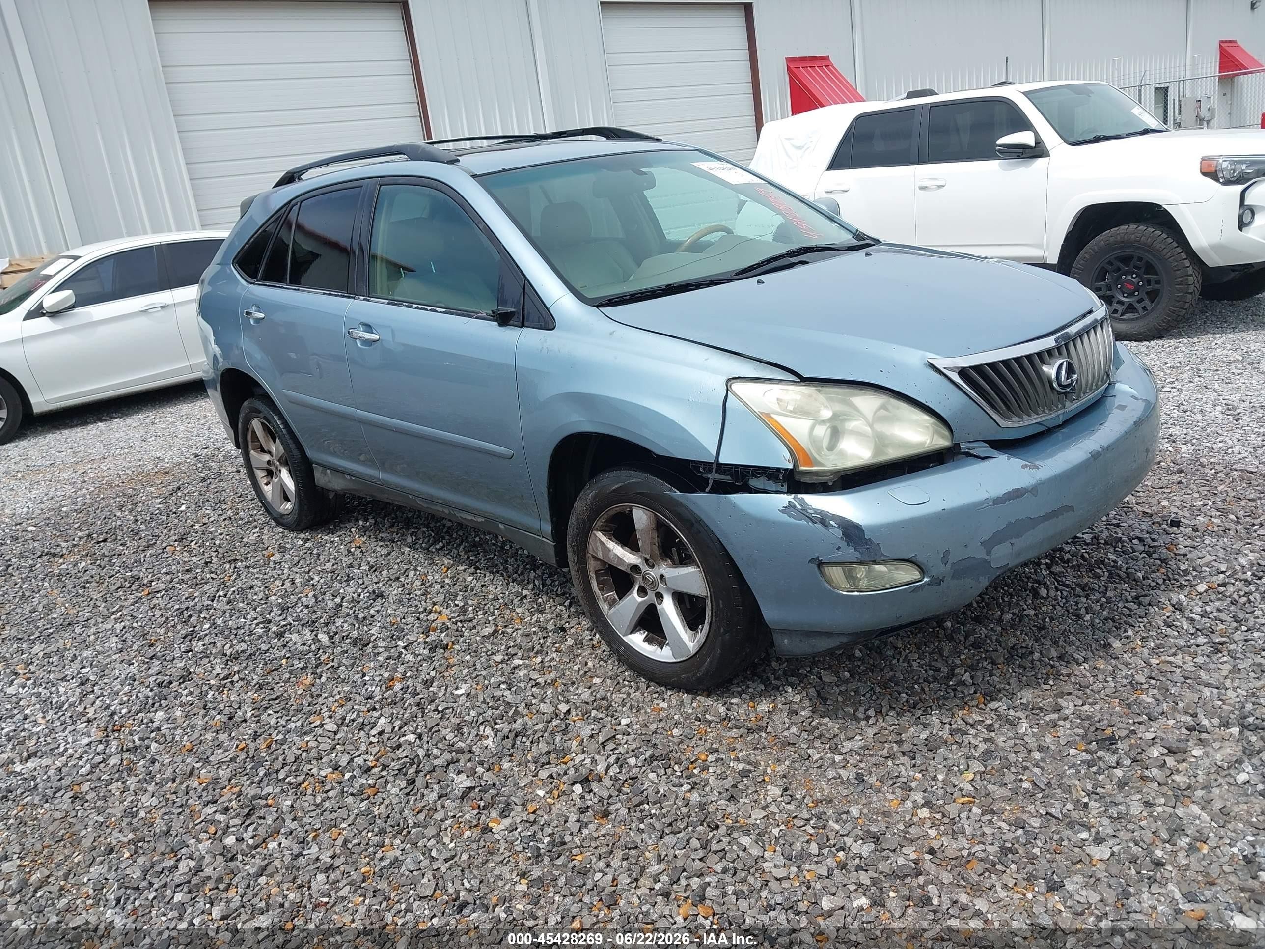 2008 Lexus Rx 350   Blue vin: 2T2GK31U38C035009