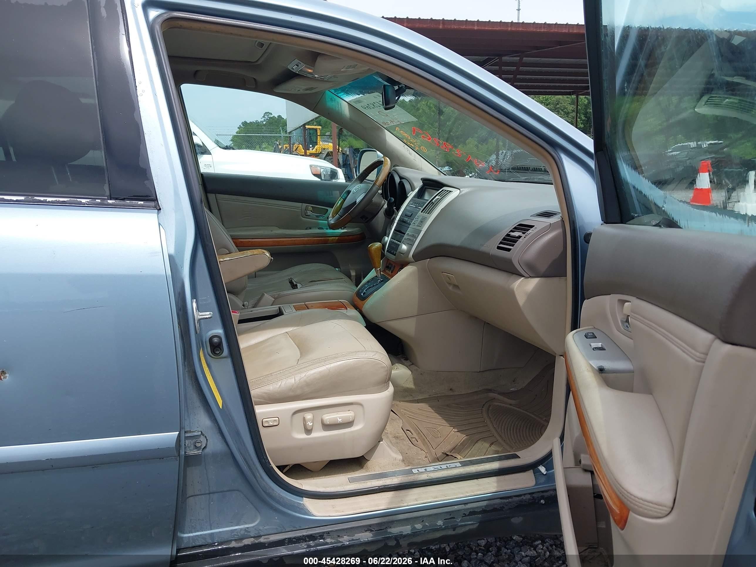 2008 Lexus Rx 350   Blue vin: 2T2GK31U38C035009