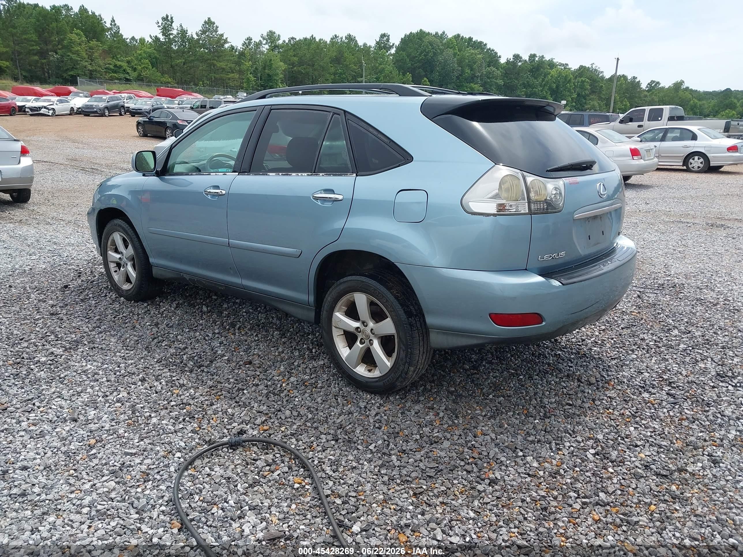 2008 Lexus Rx 350   Blue vin: 2T2GK31U38C035009