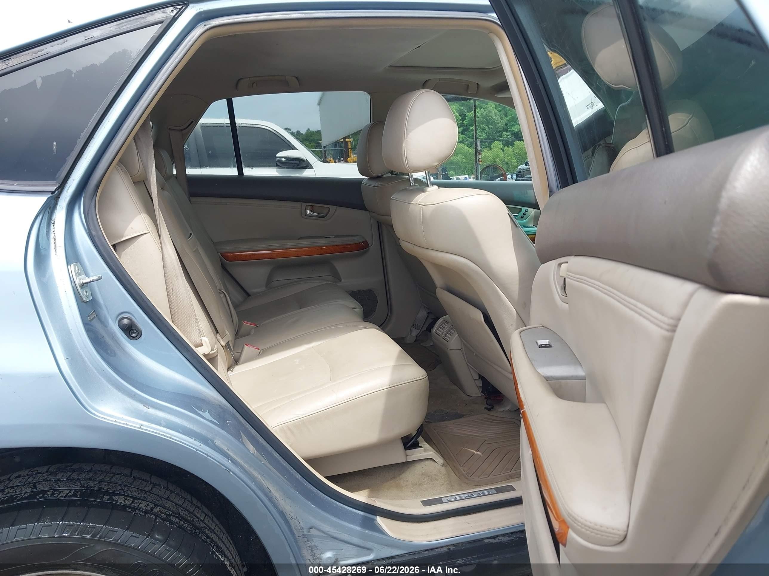 2008 Lexus Rx 350   Blue vin: 2T2GK31U38C035009