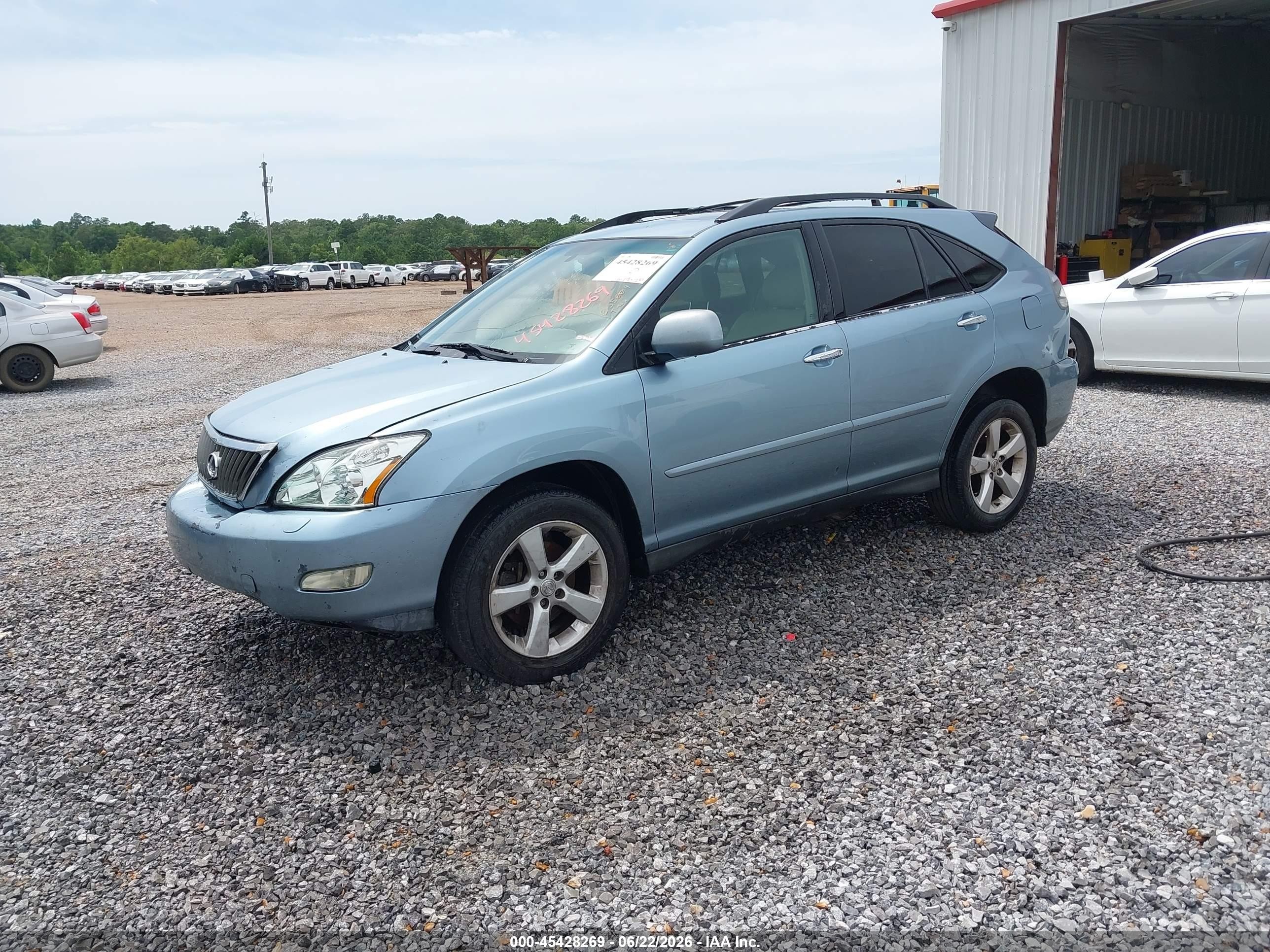 2008 Lexus Rx 350   Blue vin: 2T2GK31U38C035009