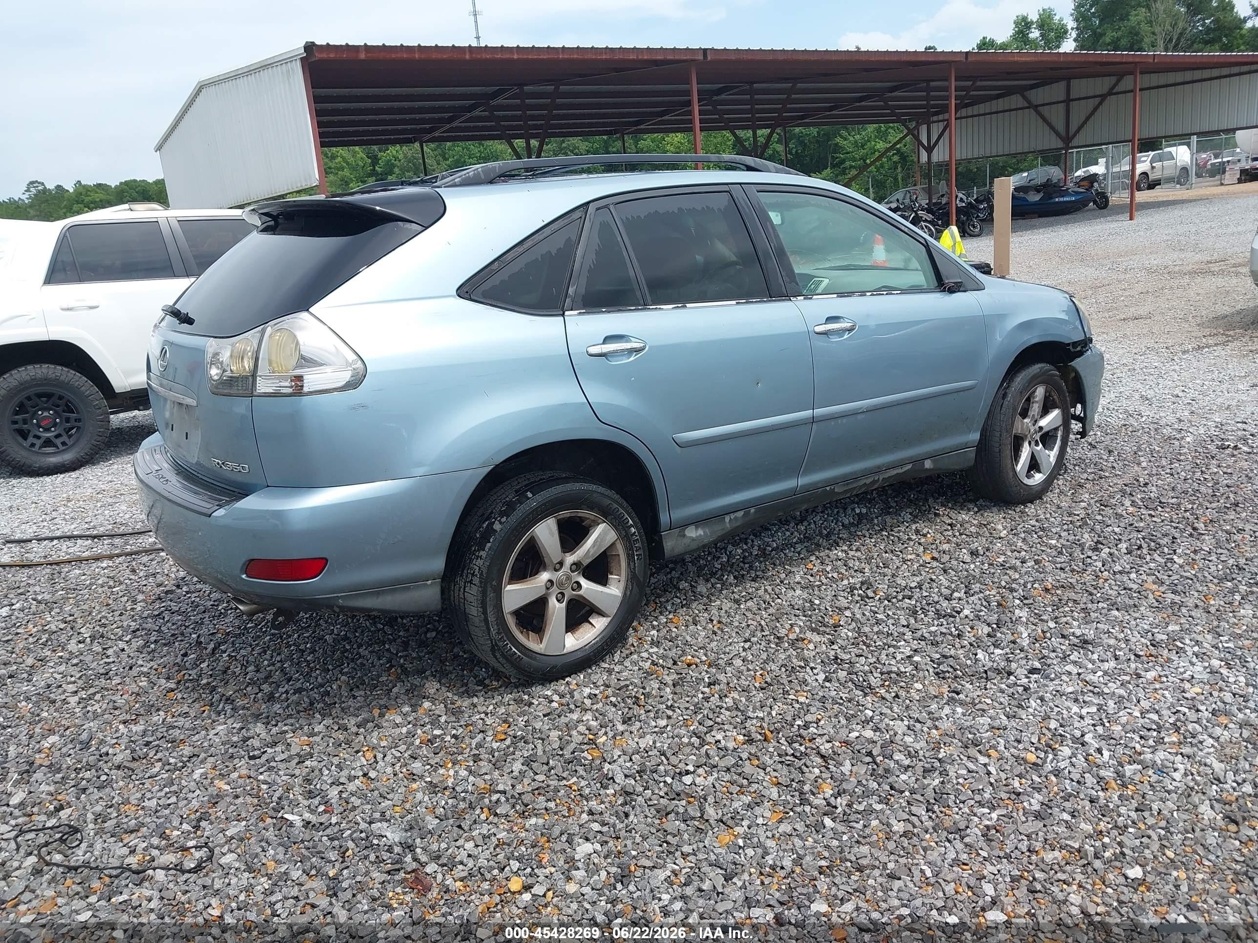2008 Lexus Rx 350   Blue vin: 2T2GK31U38C035009