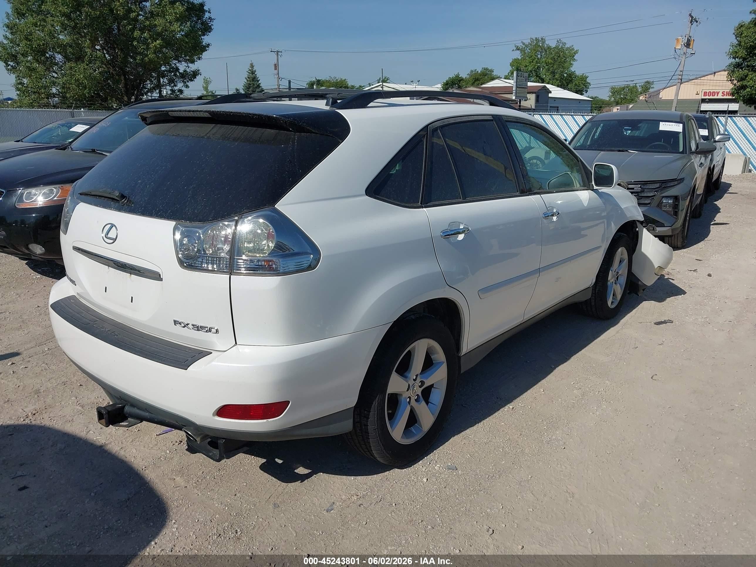 2008 Lexus Rx 350   White vin: 2T2GK31U38C037231