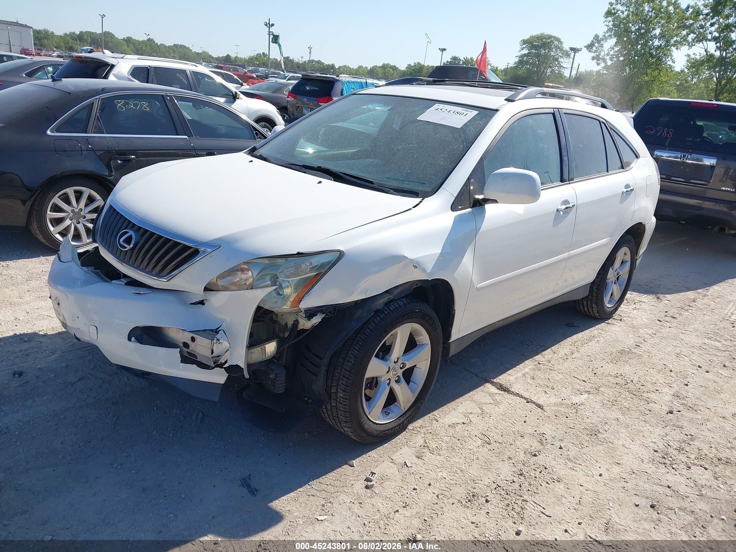2008 Lexus Rx 350   White vin: 2T2GK31U38C037231