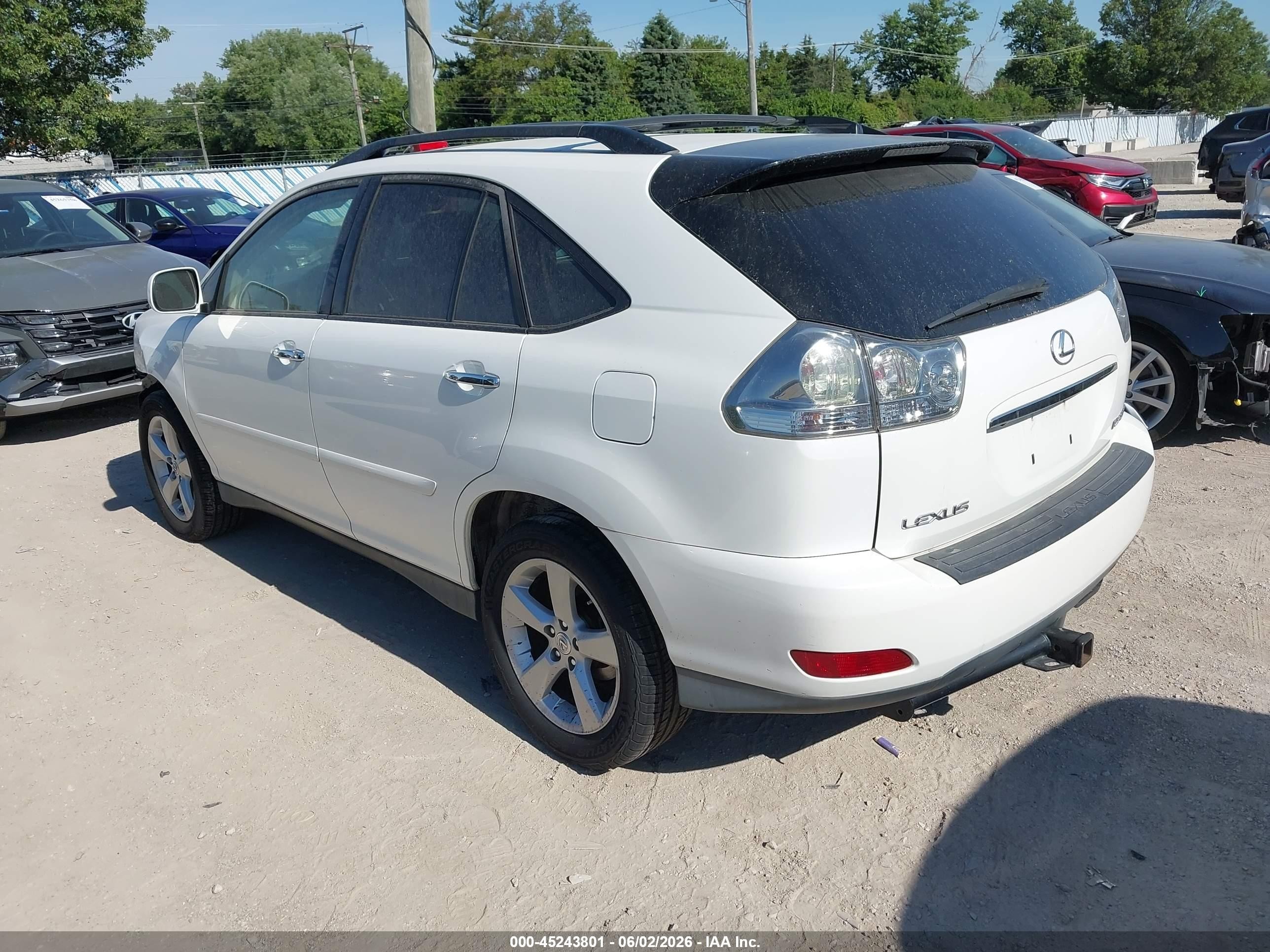 2008 Lexus Rx 350   White vin: 2T2GK31U38C037231