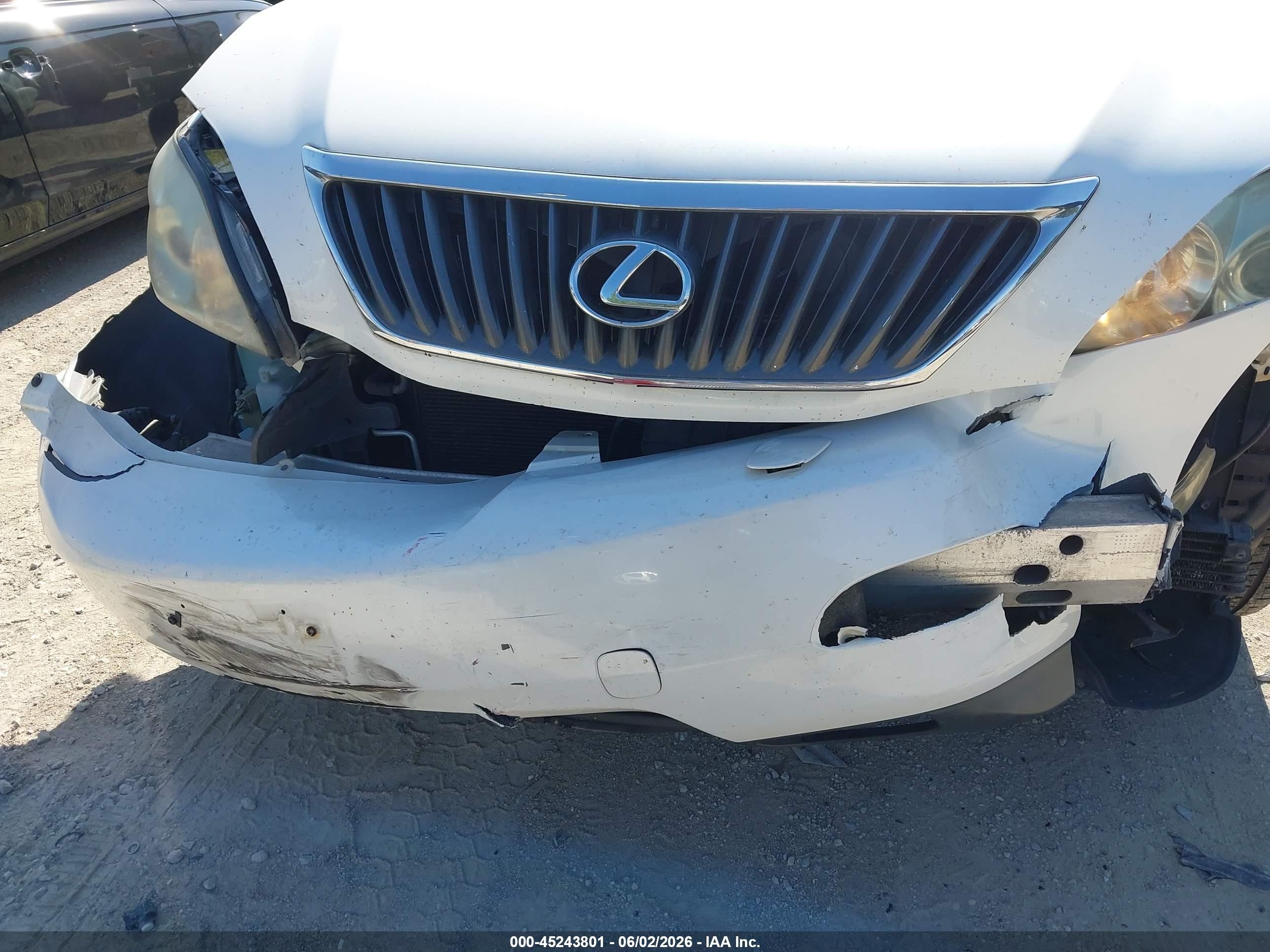 2008 Lexus Rx 350   White vin: 2T2GK31U38C037231