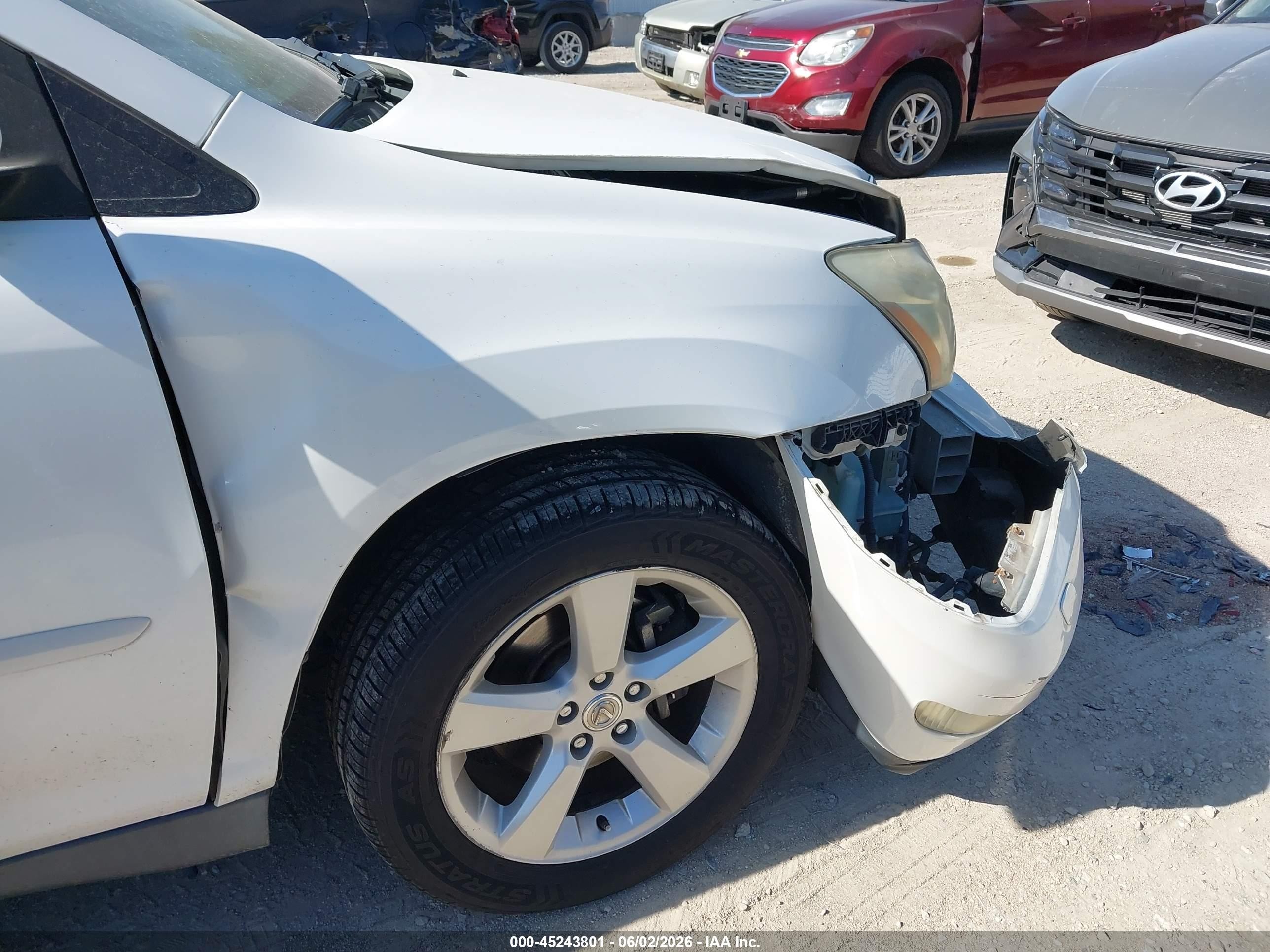 2008 Lexus Rx 350   White vin: 2T2GK31U38C037231