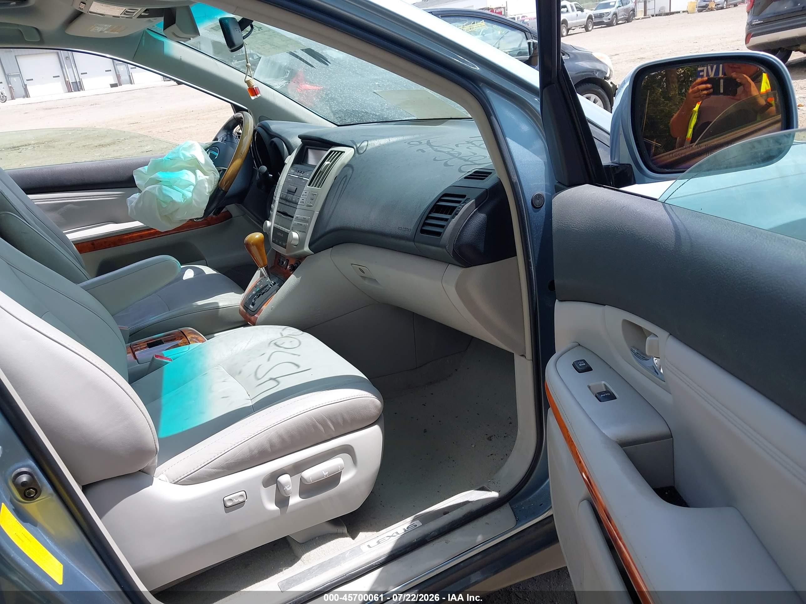 2008 Lexus Rx 350 Blue vin: 2T2GK31U38C041473