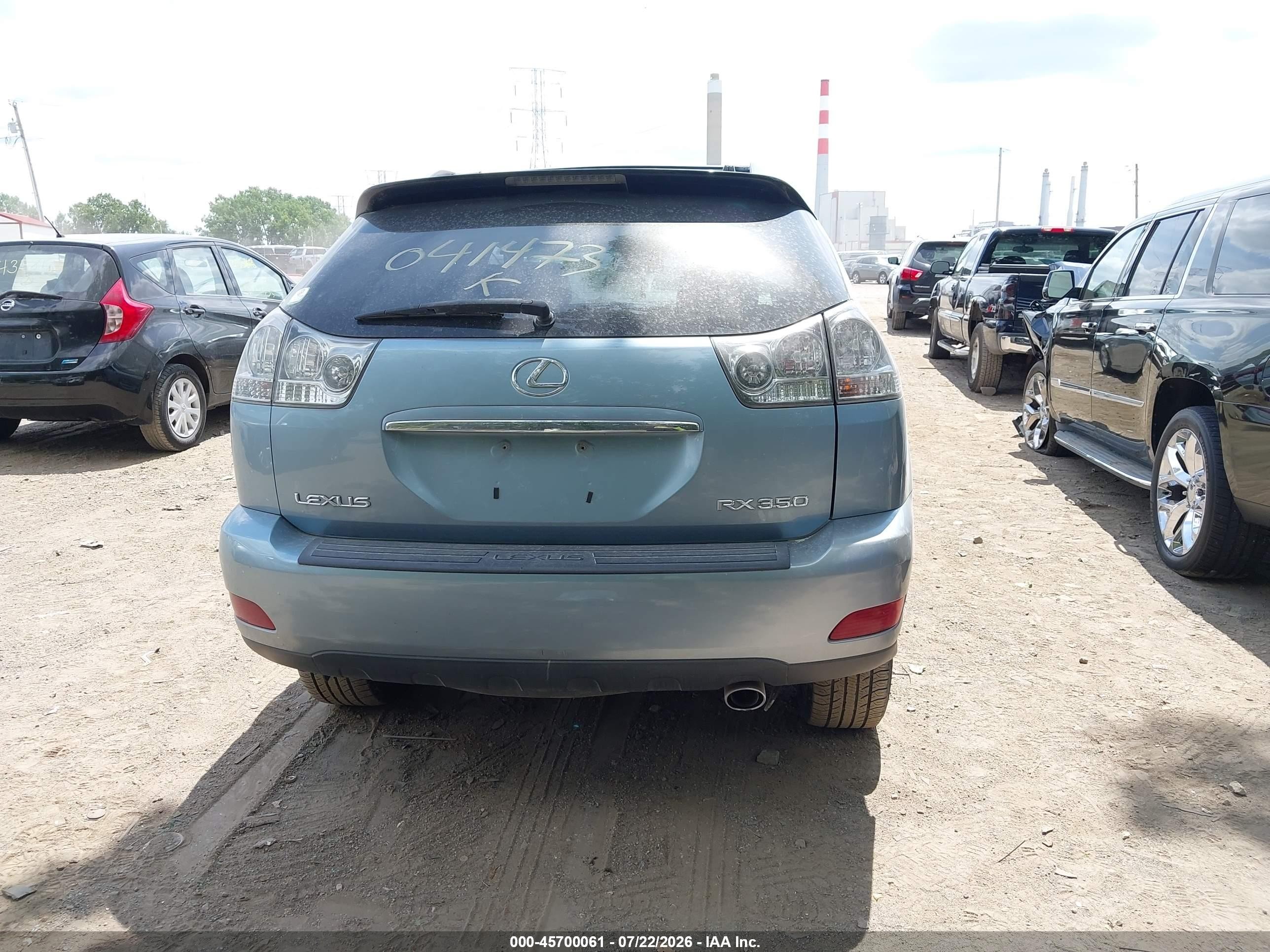 2008 Lexus Rx 350 Blue vin: 2T2GK31U38C041473