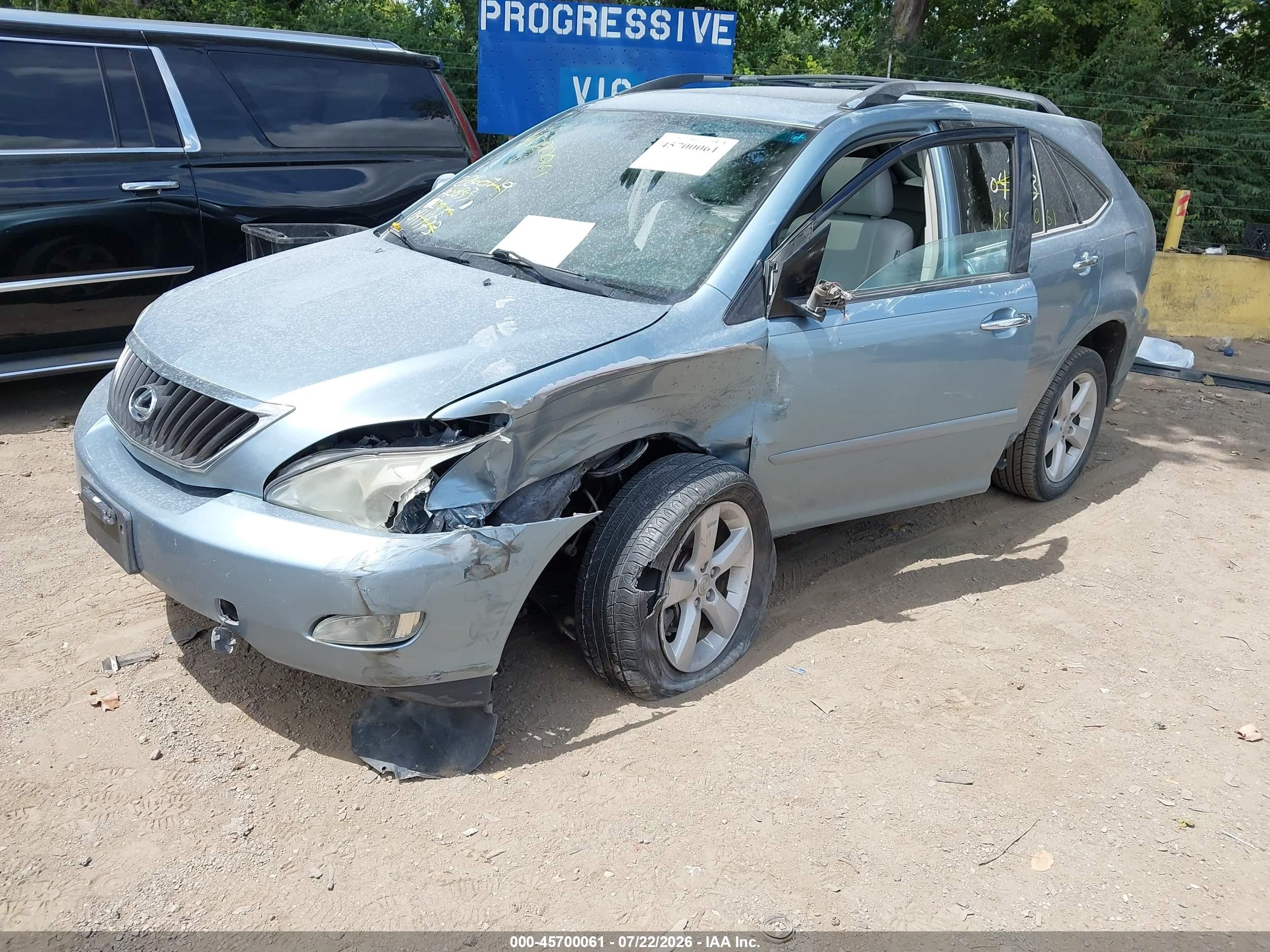 2008 Lexus Rx 350 Blue vin: 2T2GK31U38C041473