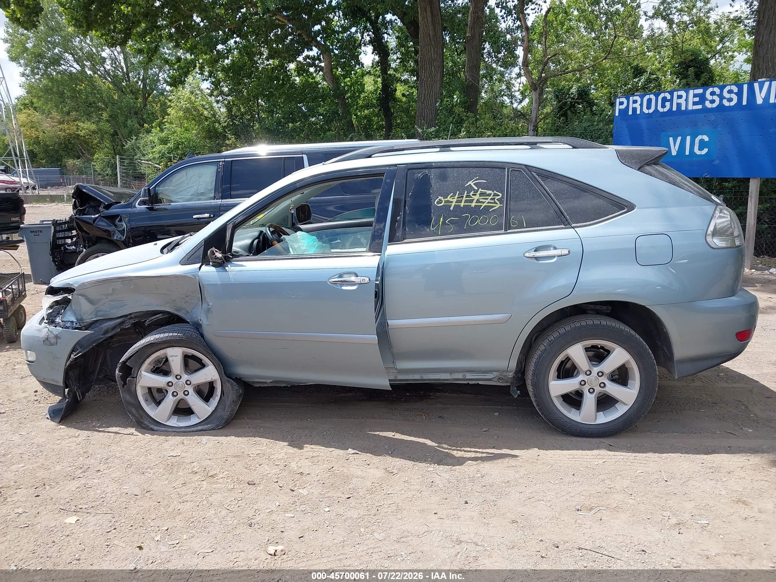 2008 Lexus Rx 350 Blue vin: 2T2GK31U38C041473
